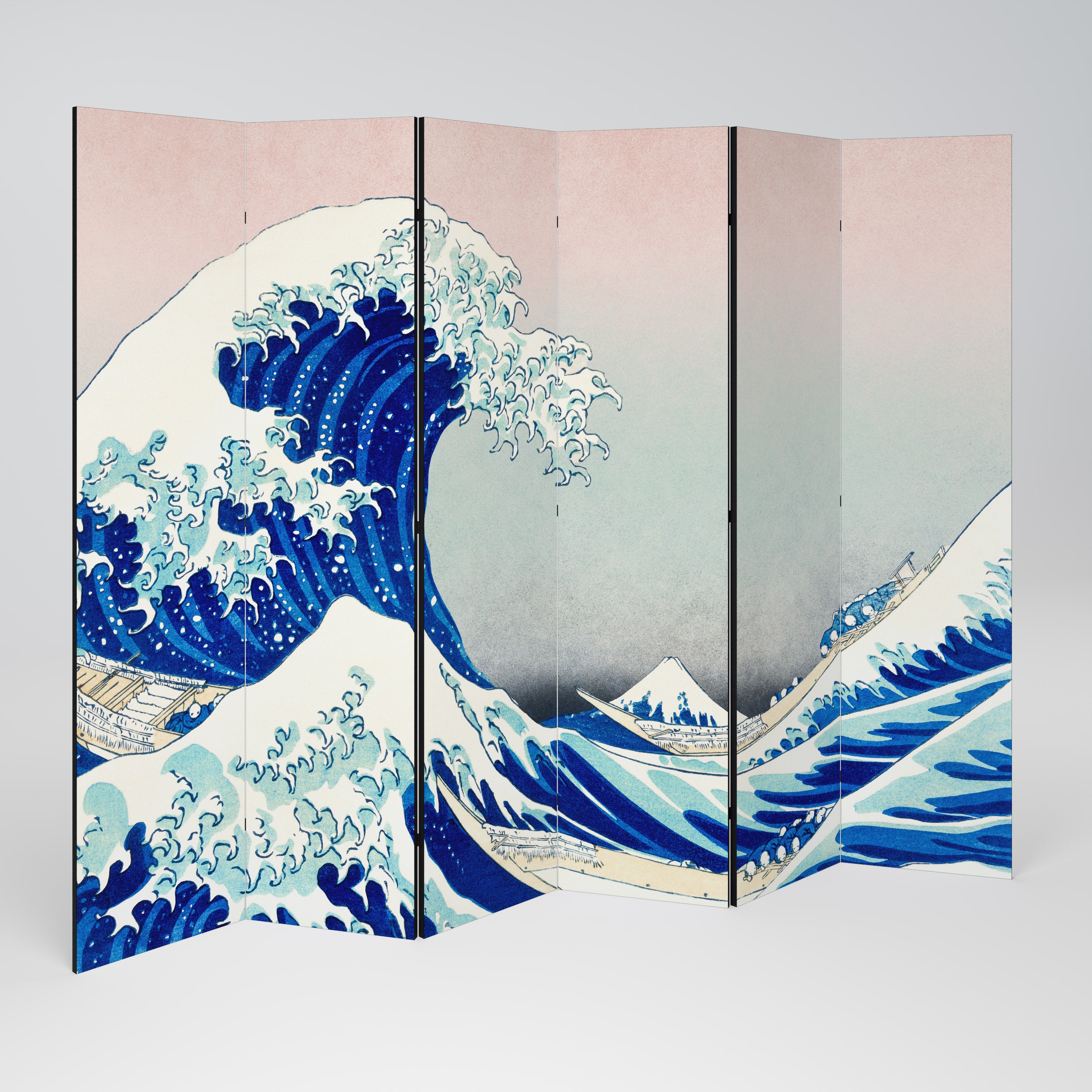 THE GREAT WAVE Dekoracyjny parawan 6-skrzydłowy