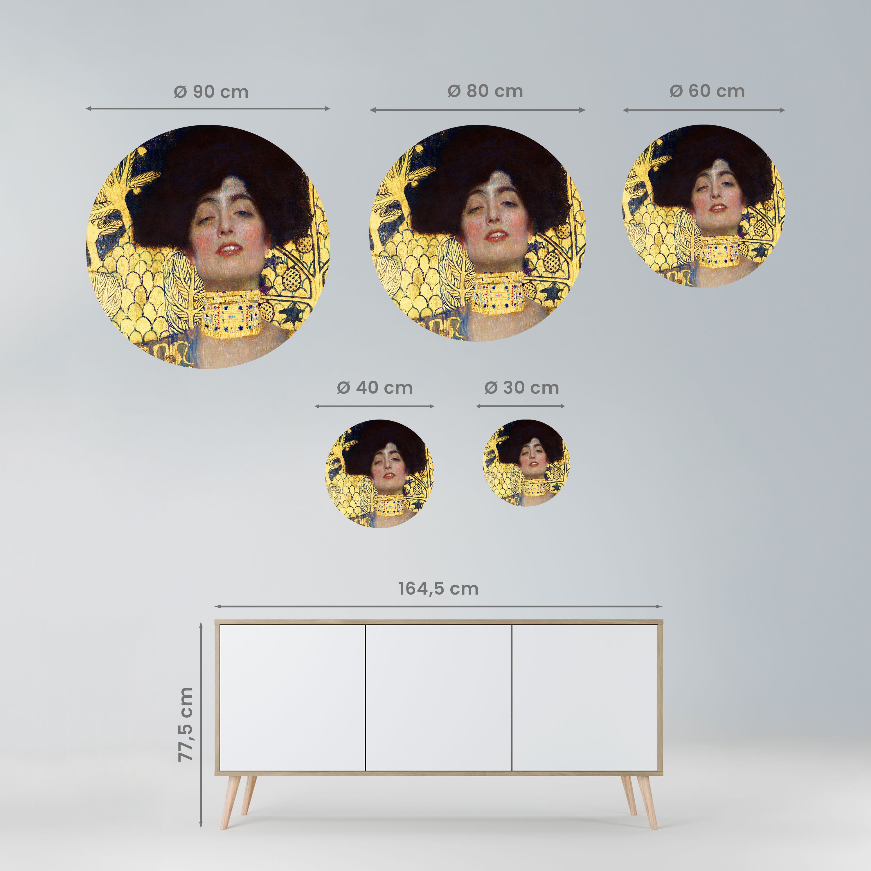 JUDITH WITHOUT HOLOFERNES Naklejka okrągła