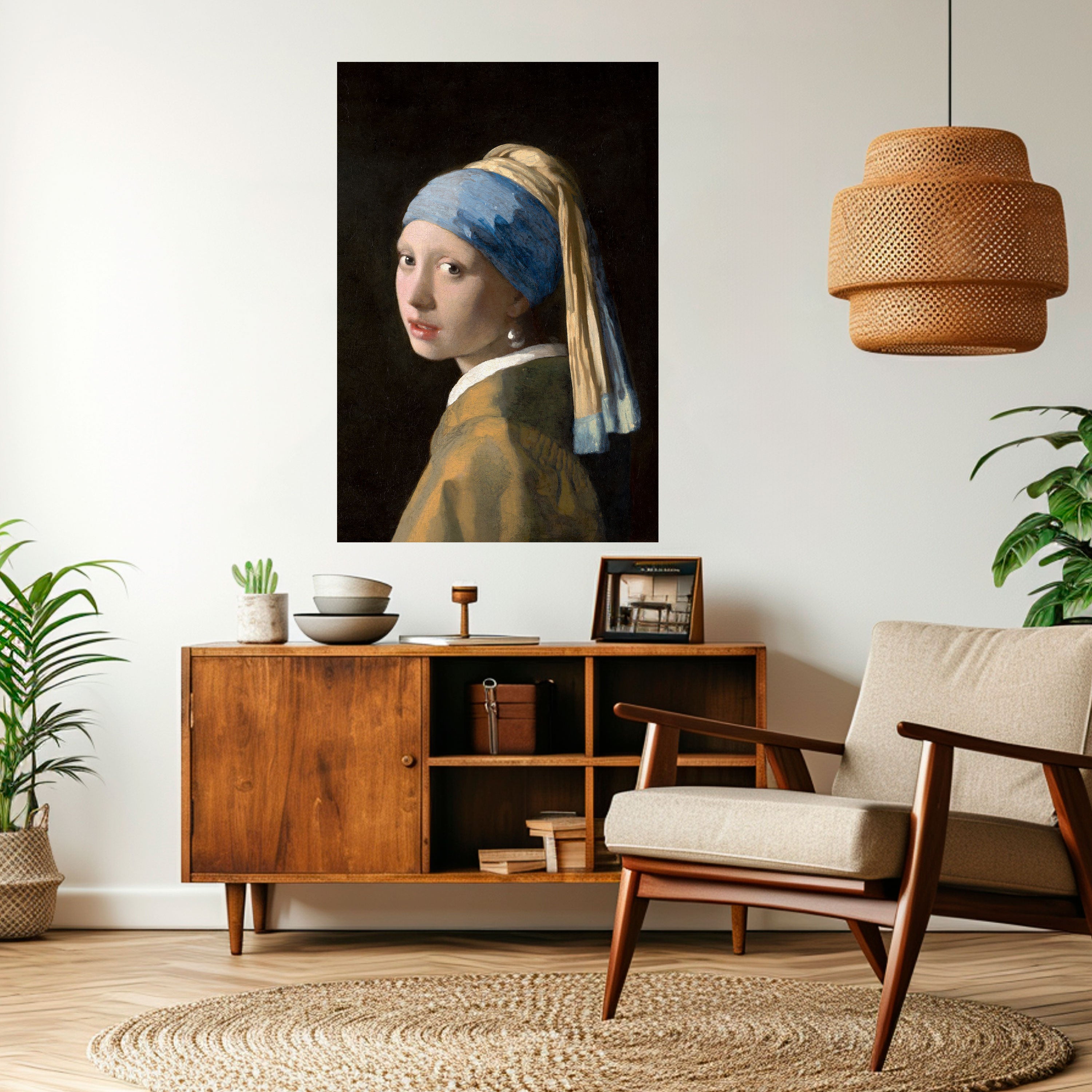 GIRL WITH A PEARL EARING Naklejka/Plakat pionowy