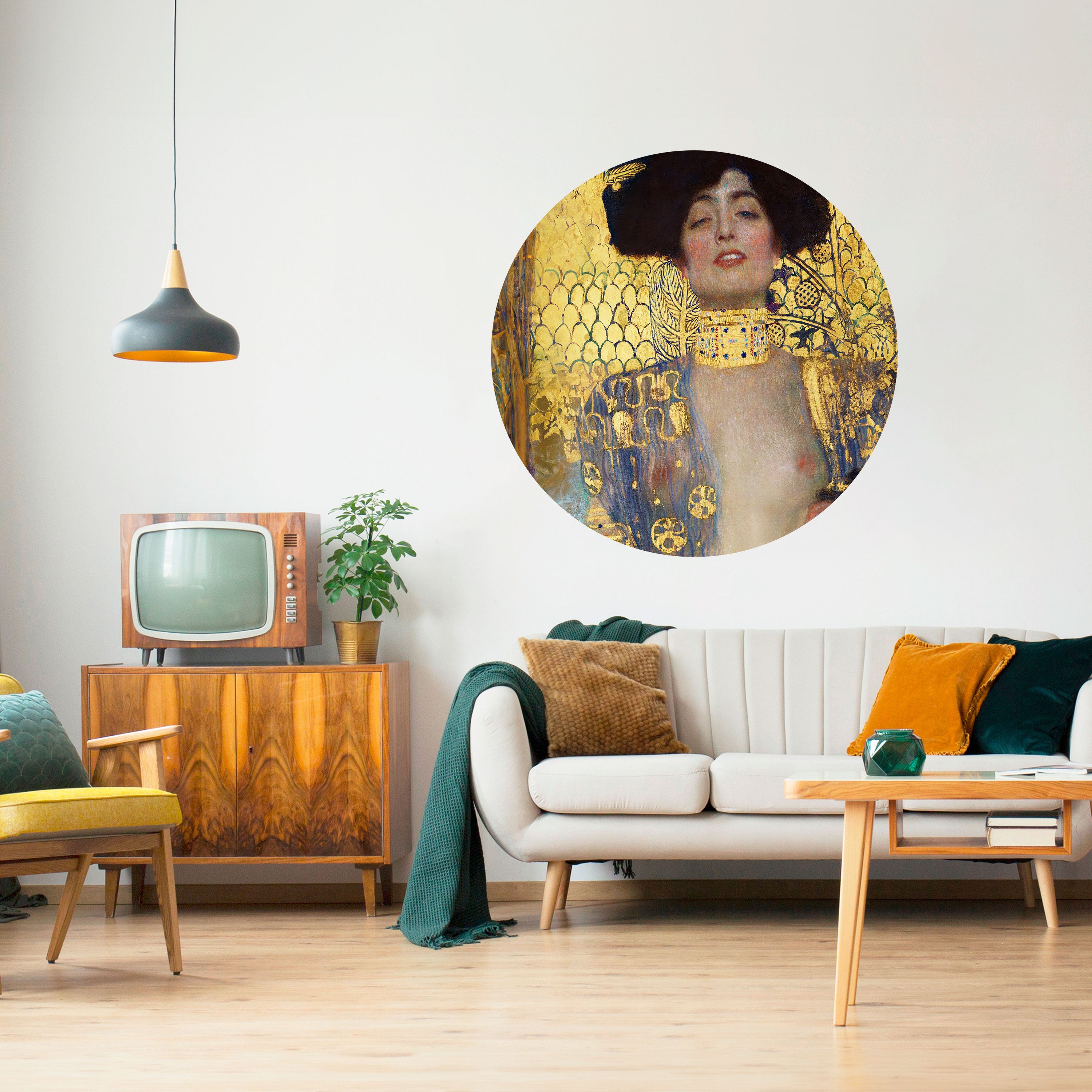 JUDITH & HOLOFERNES Naklejka okrągła