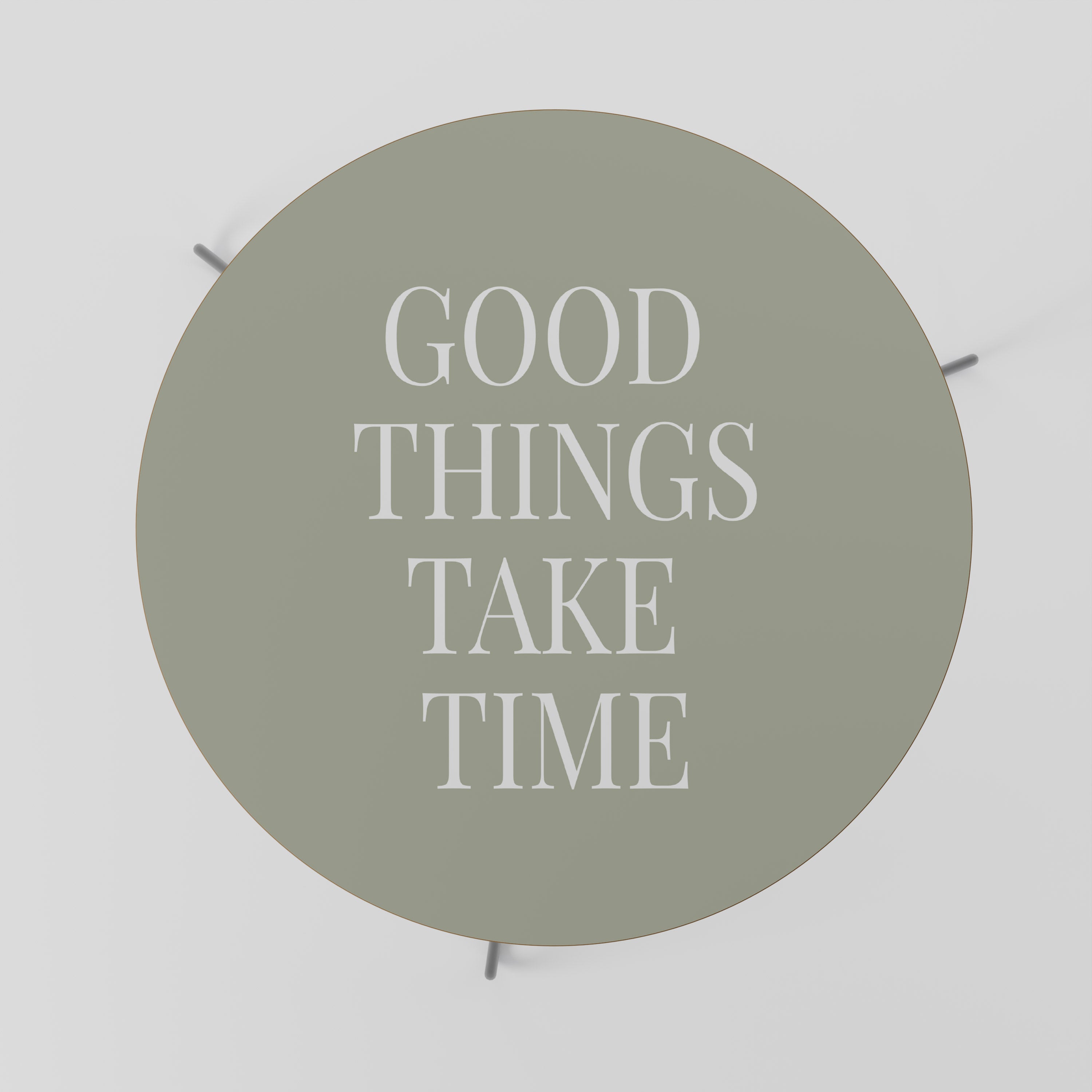 GOOD THINGS TAKE TIME Stolik kawowy duży