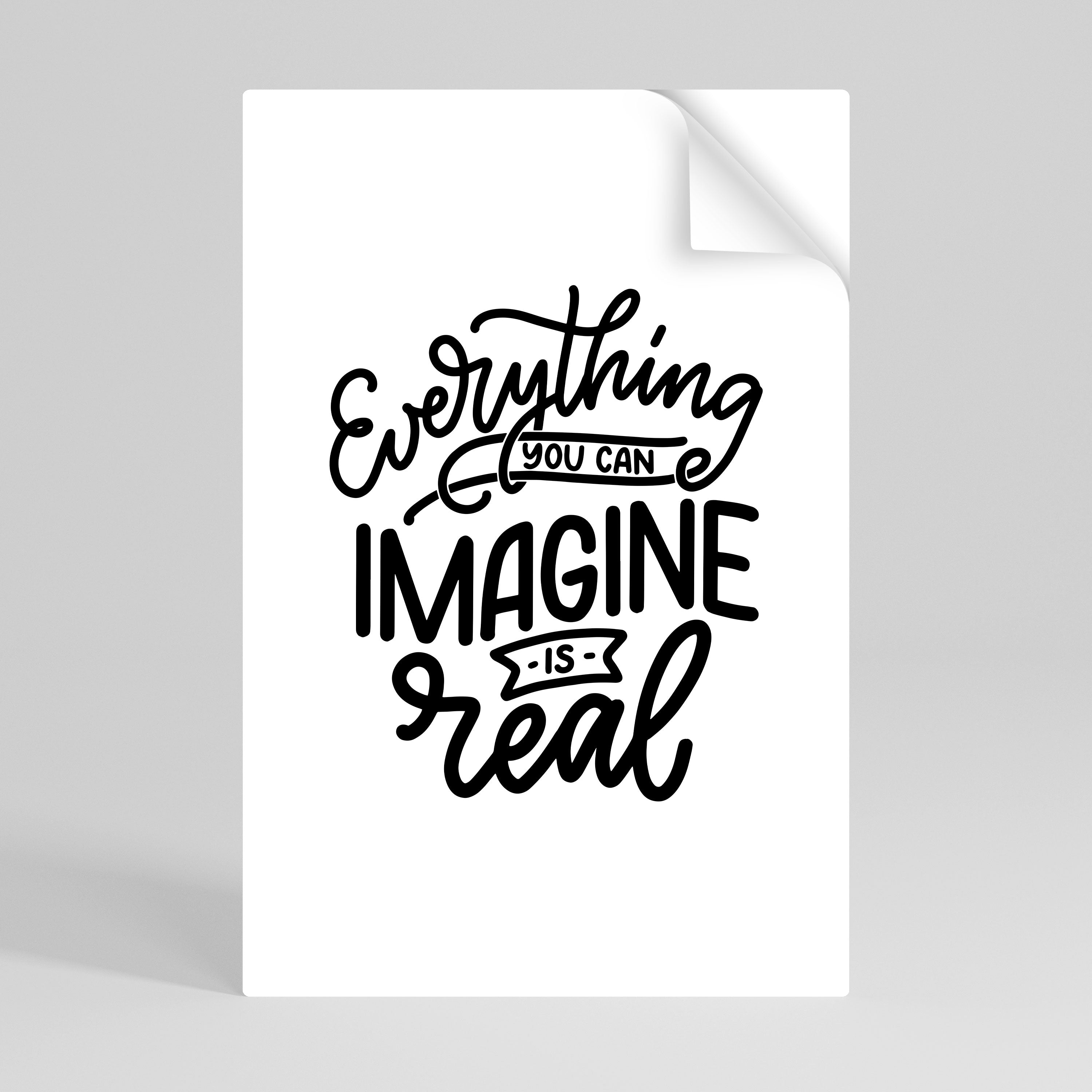 DREAMS BECOME REALITY Naklejka/Plakat pionowy