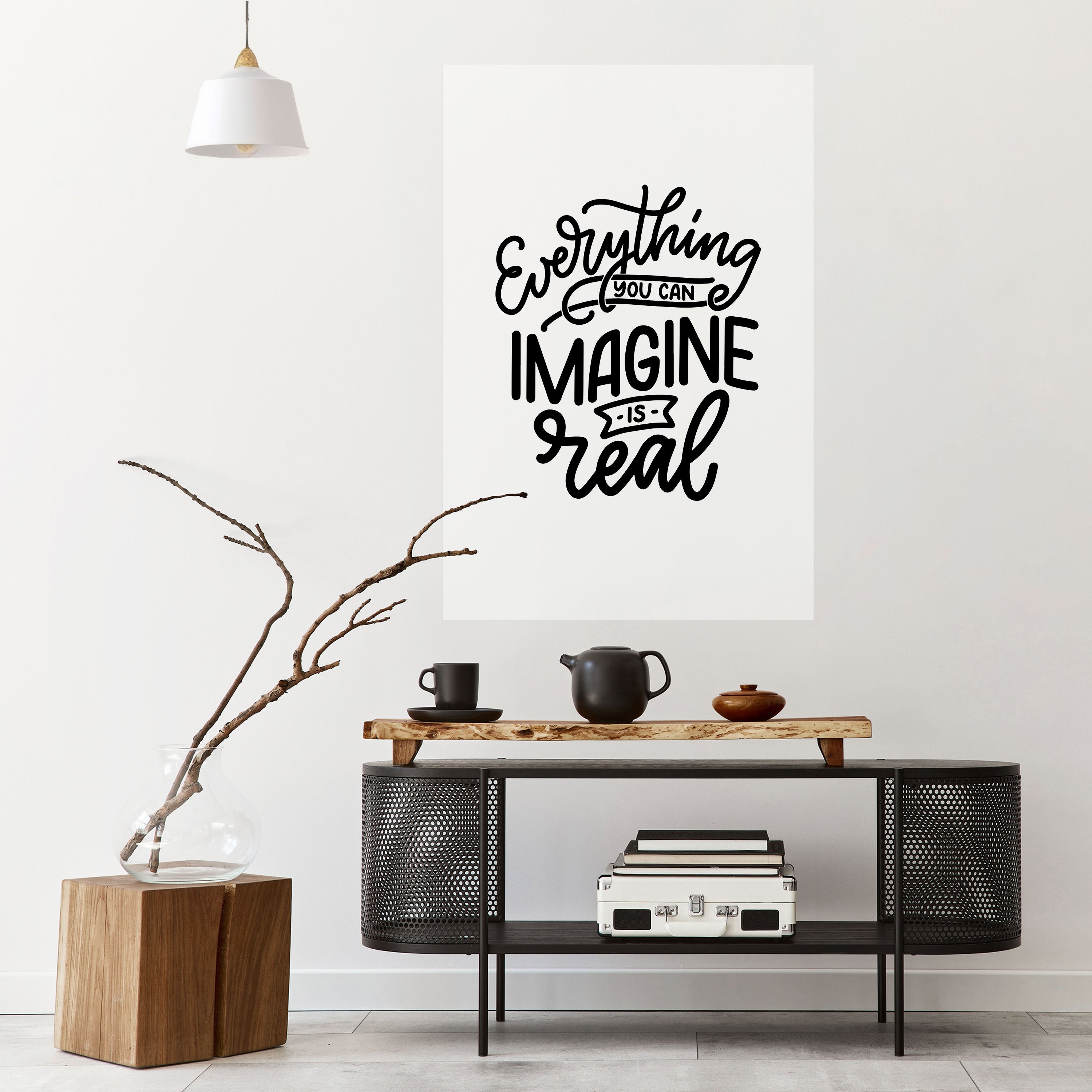 DREAMS BECOME REALITY Naklejka/Plakat pionowy