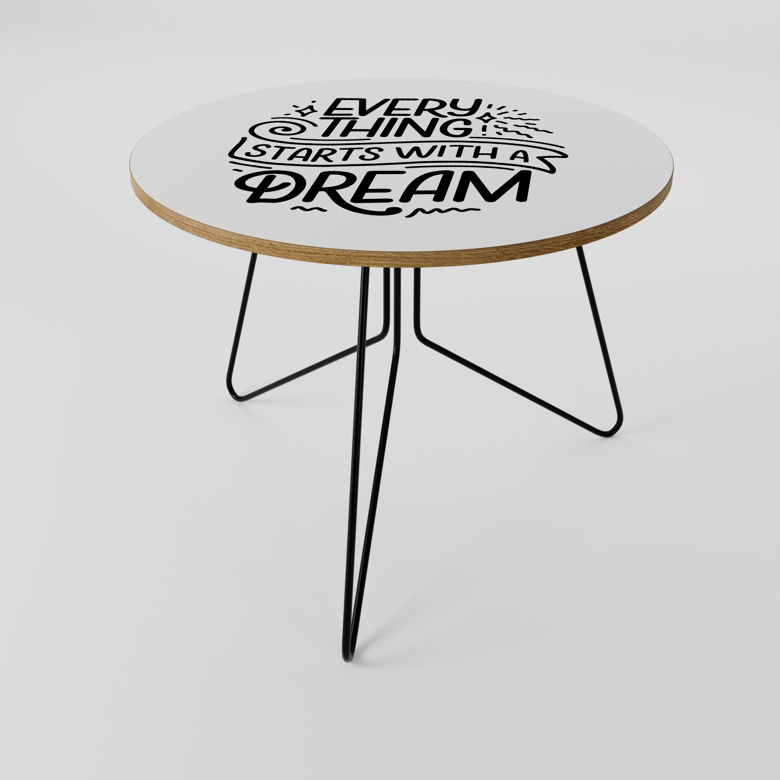 EVERYTHING STARTS WITH A DREAM Stolik kawowy duży