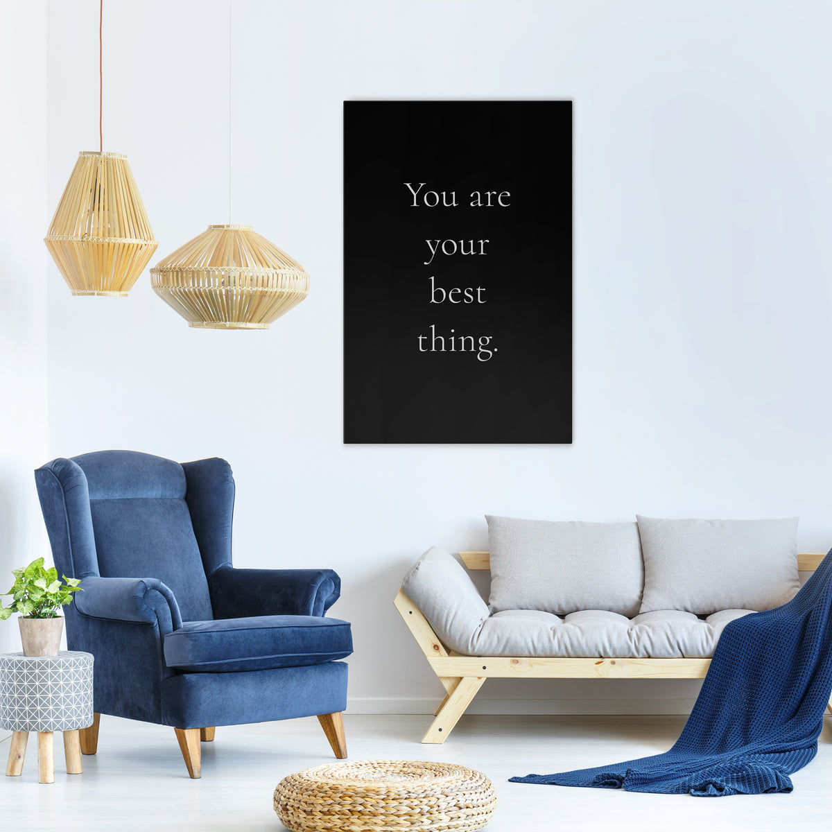 YOU ARE YOUR BEST THING Pionowy obraz na płótnie