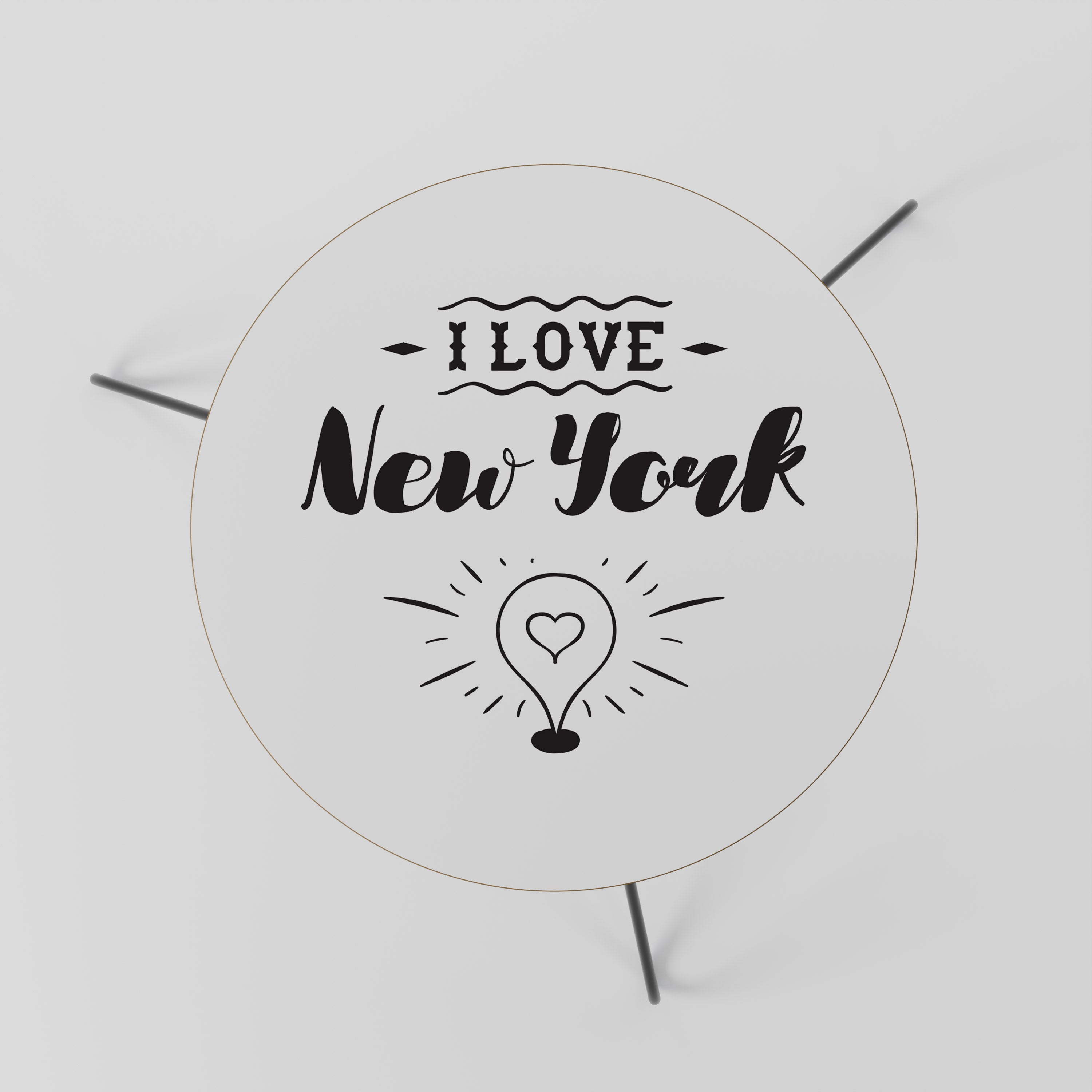 I LOVE NEW YORK Stolik kawowy mały