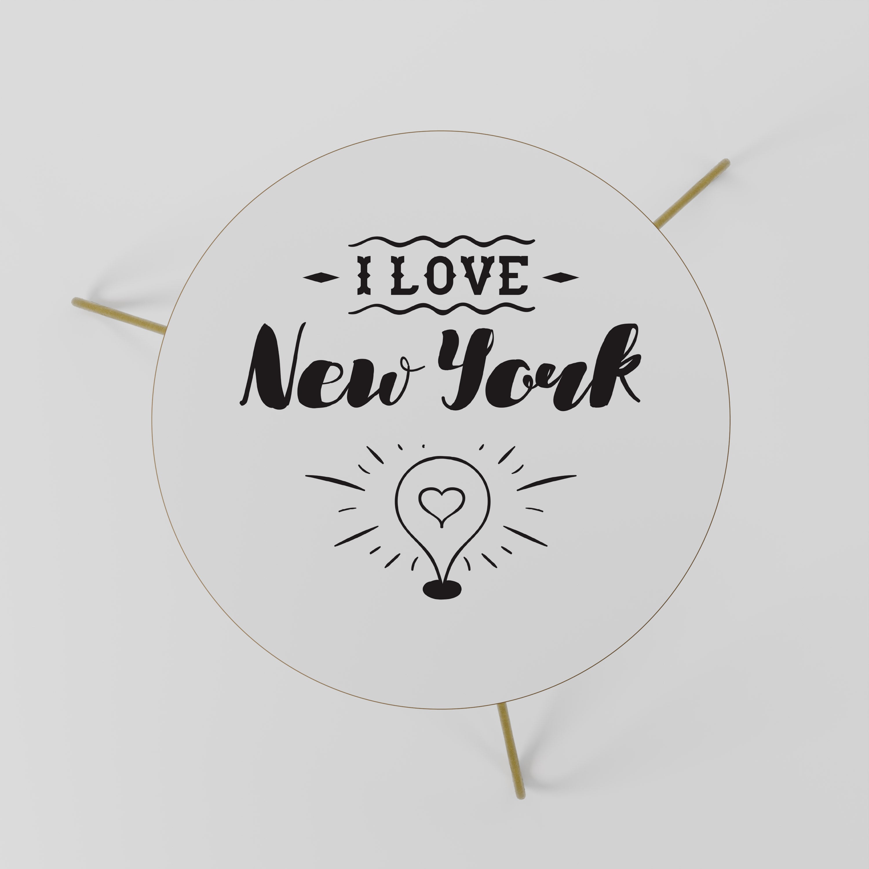 I LOVE NEW YORK Stolik kawowy mały