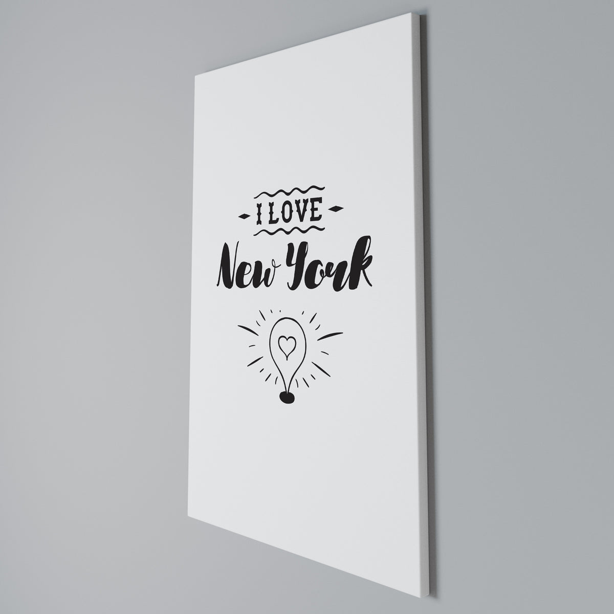 I LOVE NEW YORK Pionowy obraz na płótnie