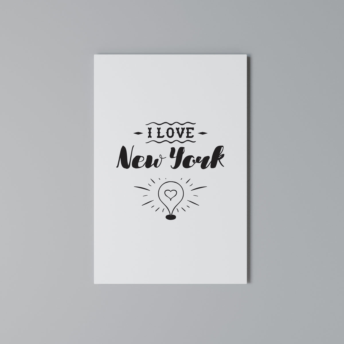 I LOVE NEW YORK Pionowy obraz na płótnie