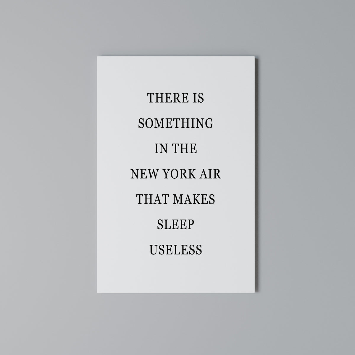NEW YORK NIGHTS UNREST Pionowy obraz na płótnie