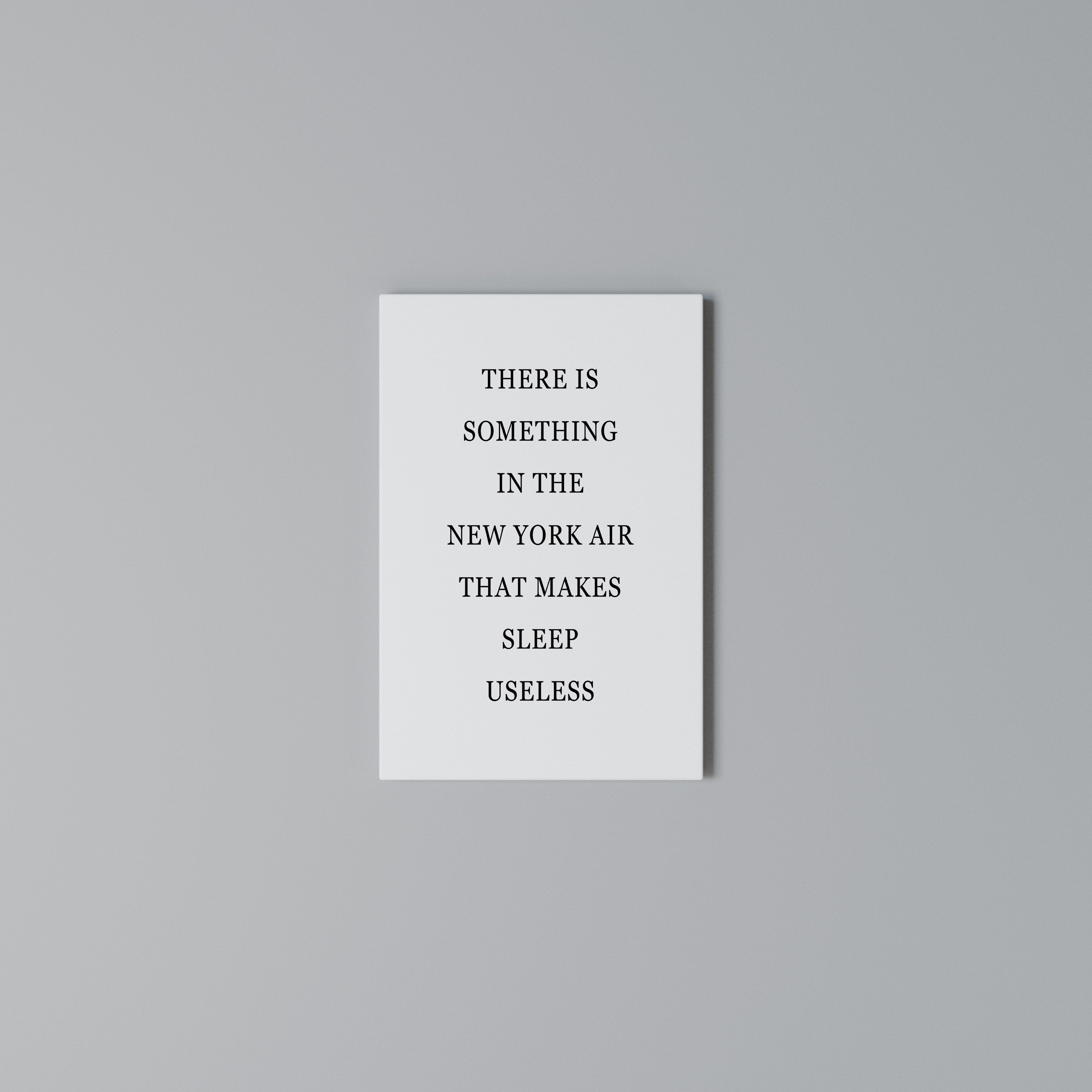 NEW YORK NIGHTS UNREST Pionowy obraz na płótnie