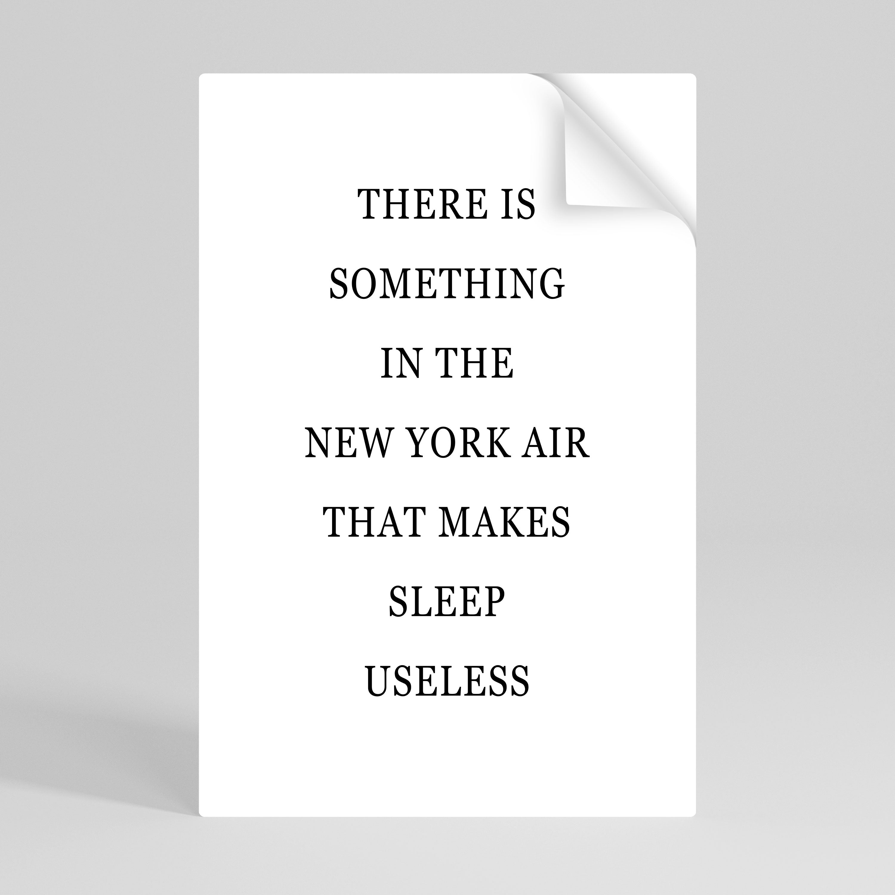 NEW YORK NIGHTS UNREST Naklejka/Plakat pionowy