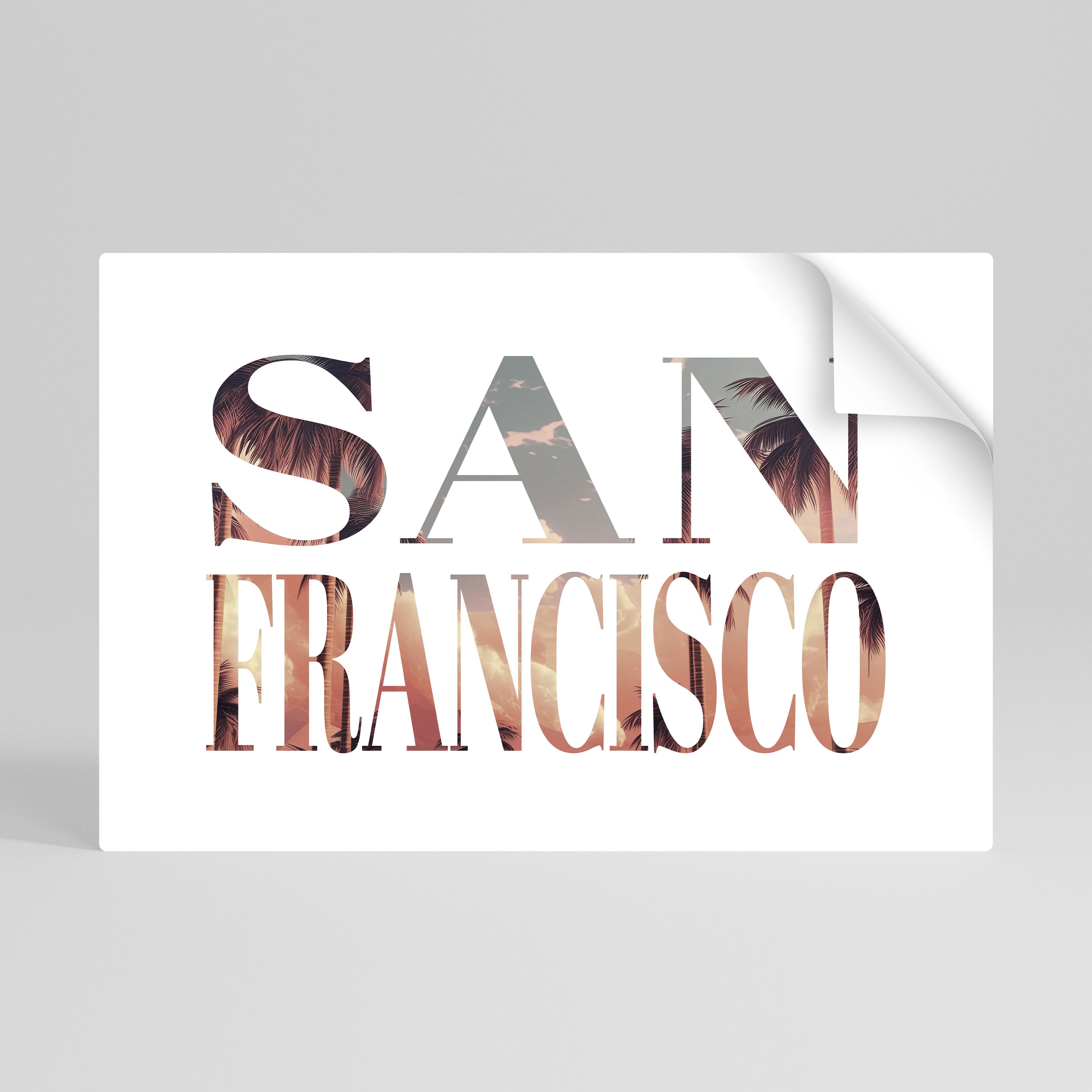 SAN FRANCISCO Naklejka/Plakat poziomy