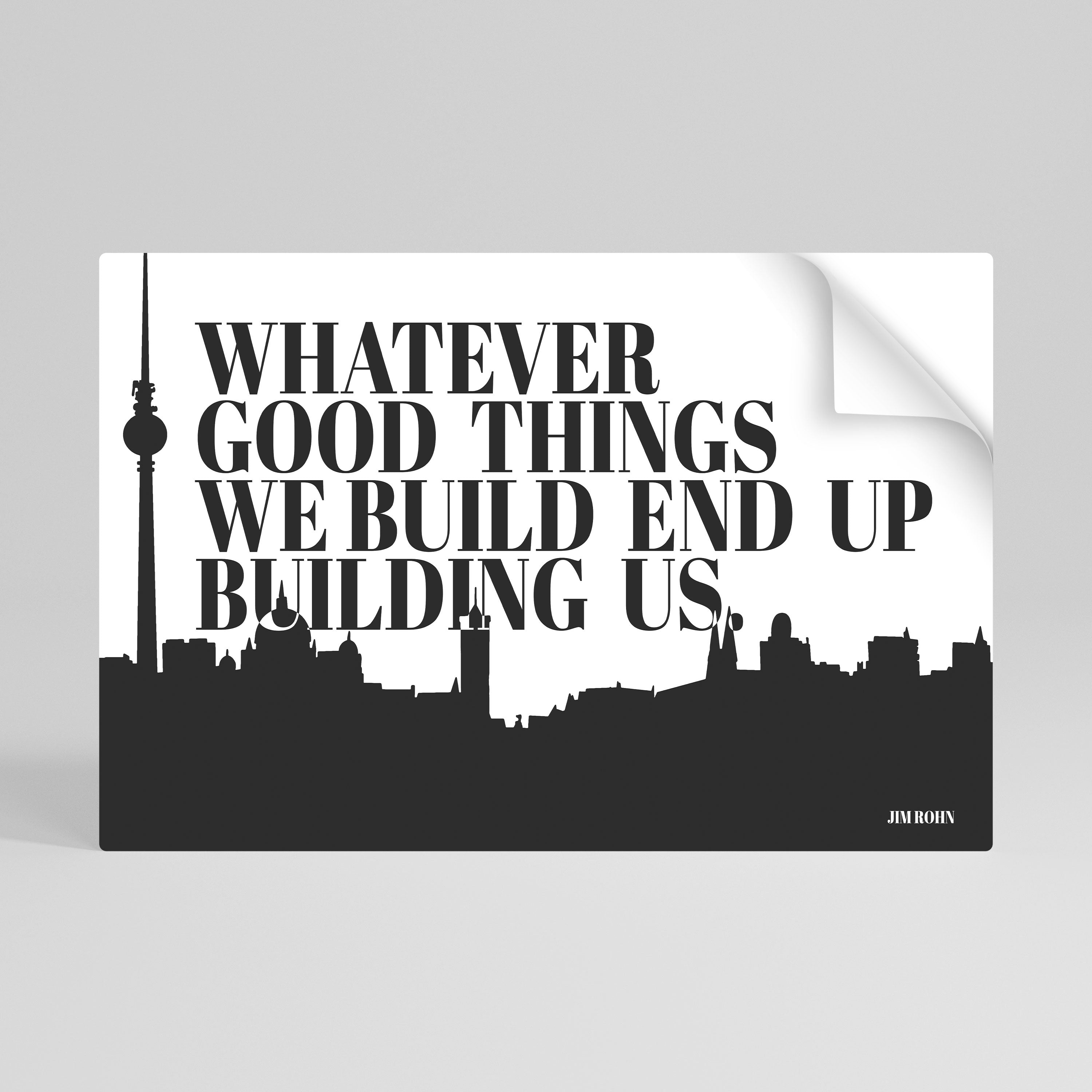 BUILDING OUR LEGACY Naklejka/Plakat poziomy