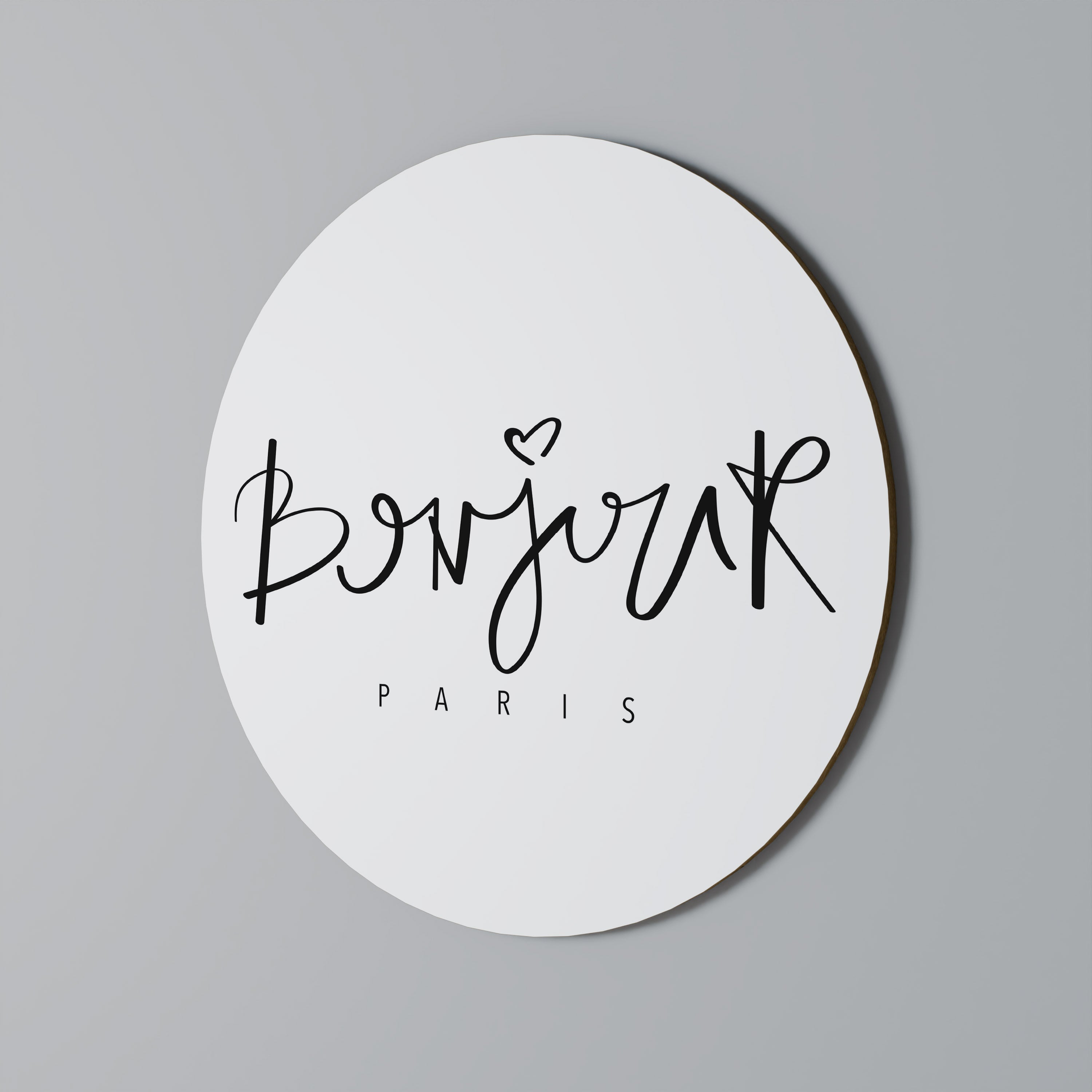 BONJOUR LOVE Obraz okrągły