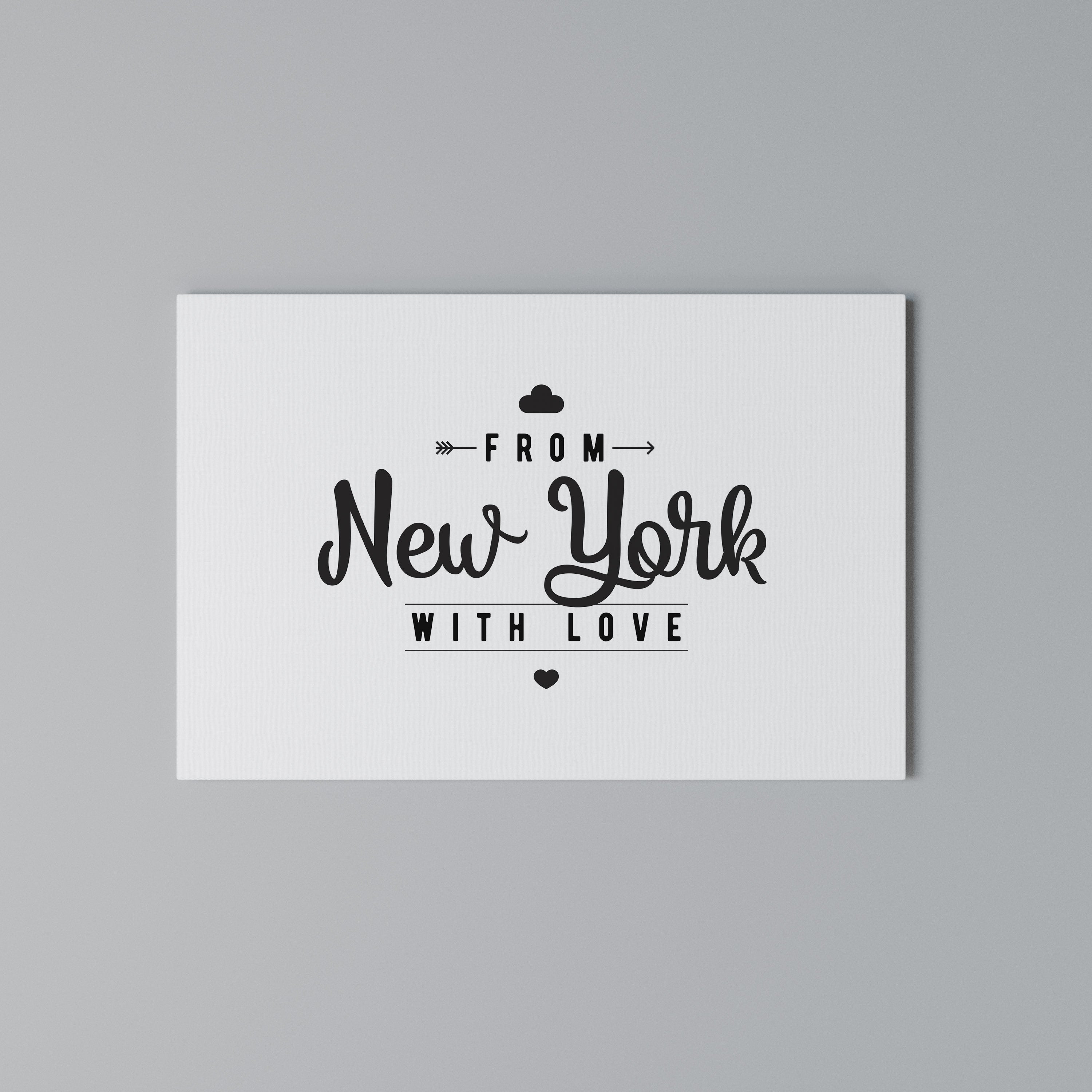 NEW YORK HEARTBEAT Poziomy obraz na płótnie