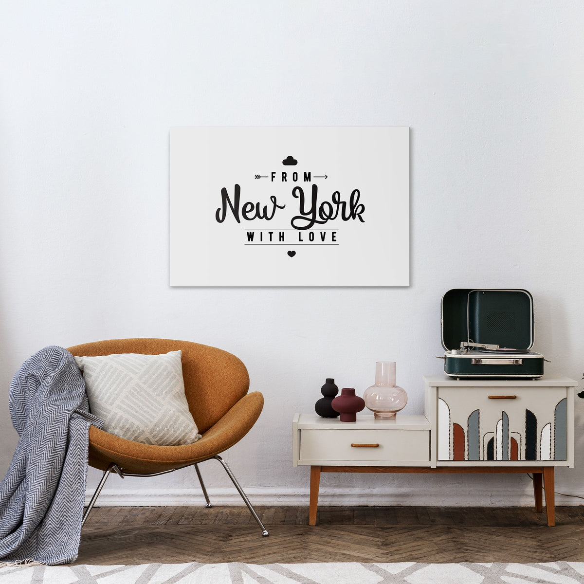 NEW YORK HEARTBEAT Poziomy obraz na płótnie