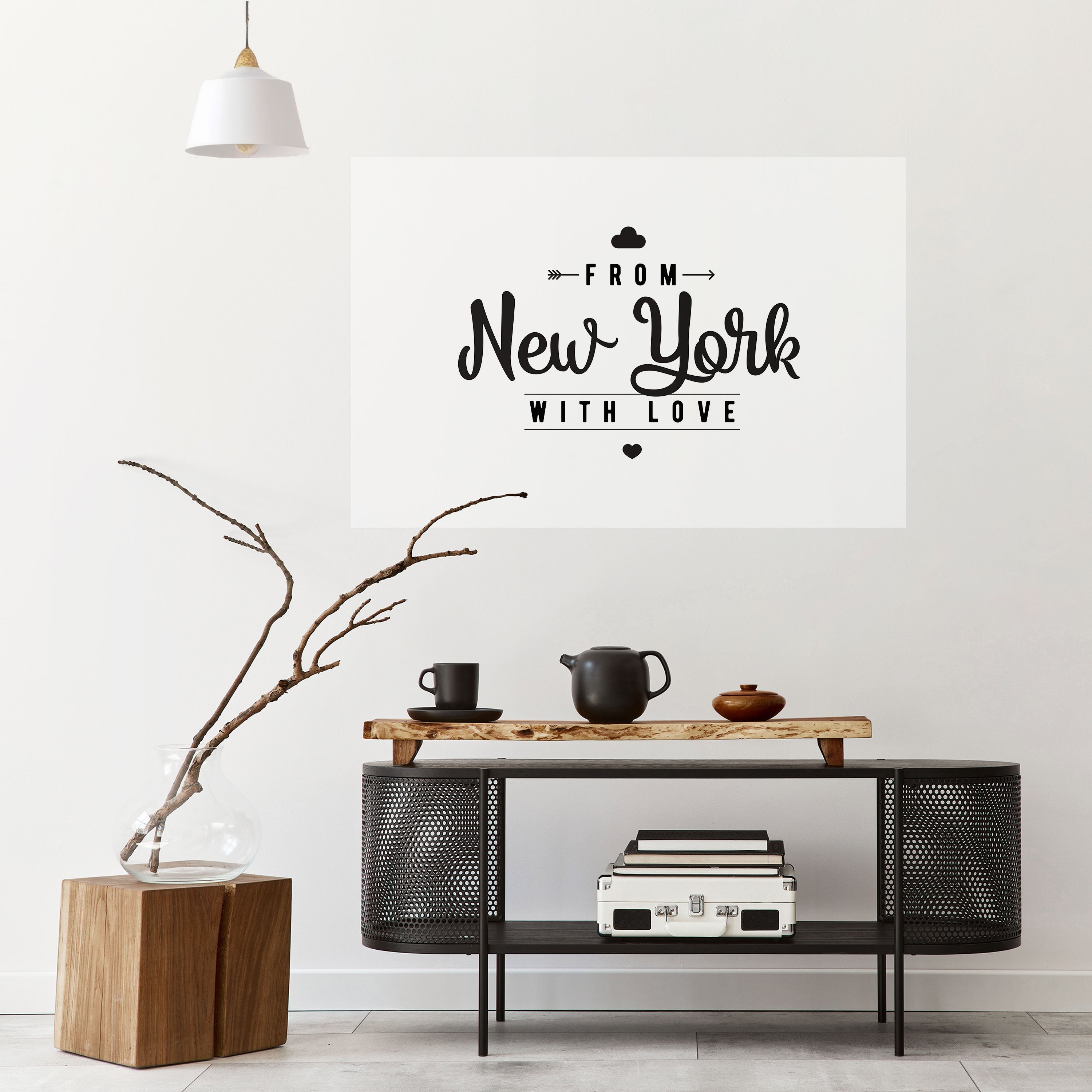NEW YORK HEARTBEAT Naklejka/Plakat poziomy