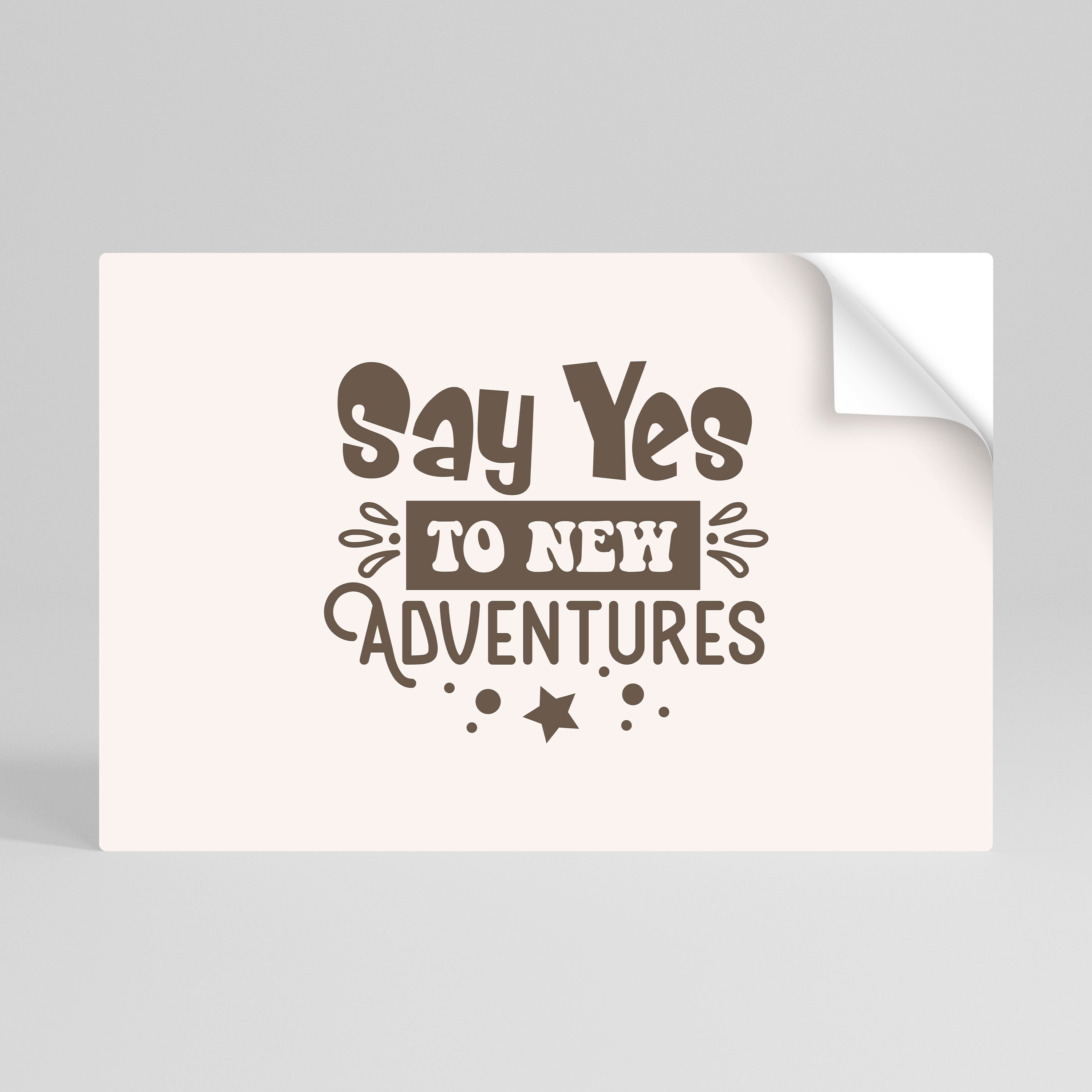 ADVENTURE AWAITS YOU Naklejka/Plakat poziomy