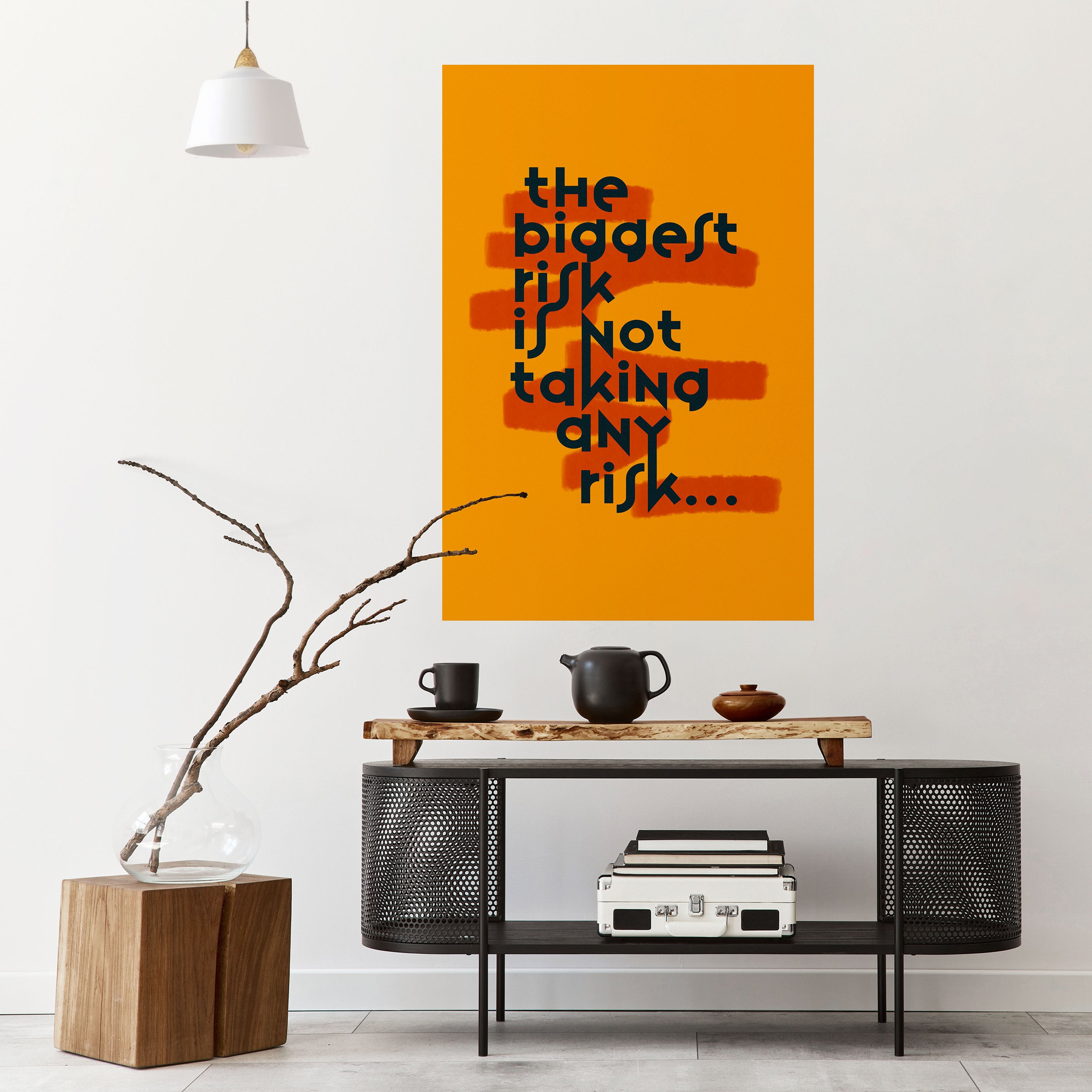 THE BIGGEST RISK Naklejka/Plakat pionowy
