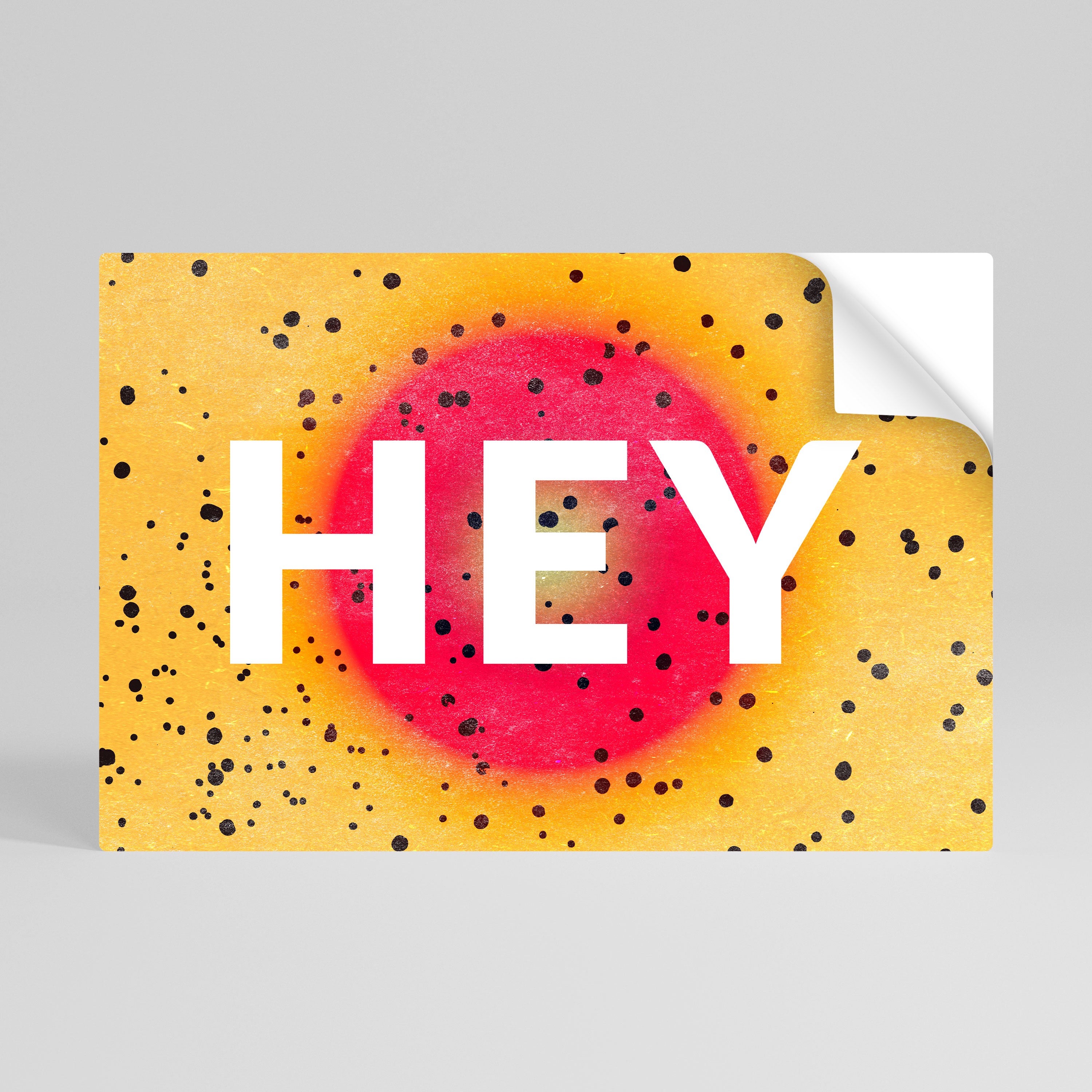 HEY THERE Naklejka/Plakat poziomy