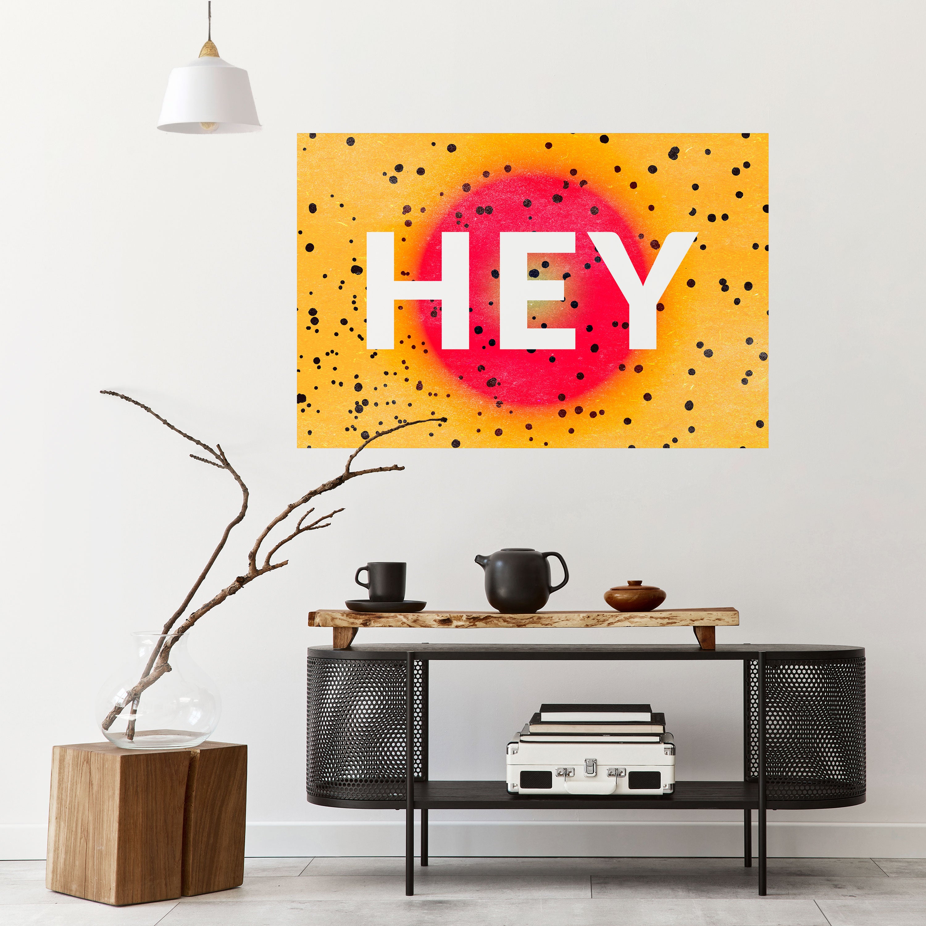 HEY THERE Naklejka/Plakat poziomy
