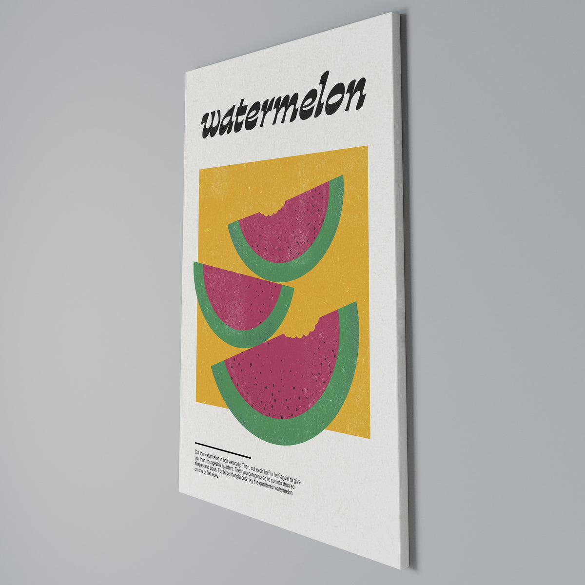 WATERMELON WHIMSY Pionowy obraz na płótnie