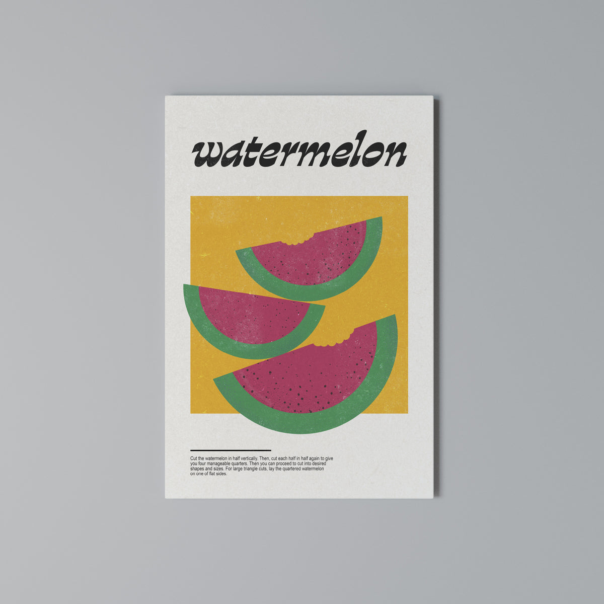 WATERMELON WHIMSY Pionowy obraz na płótnie