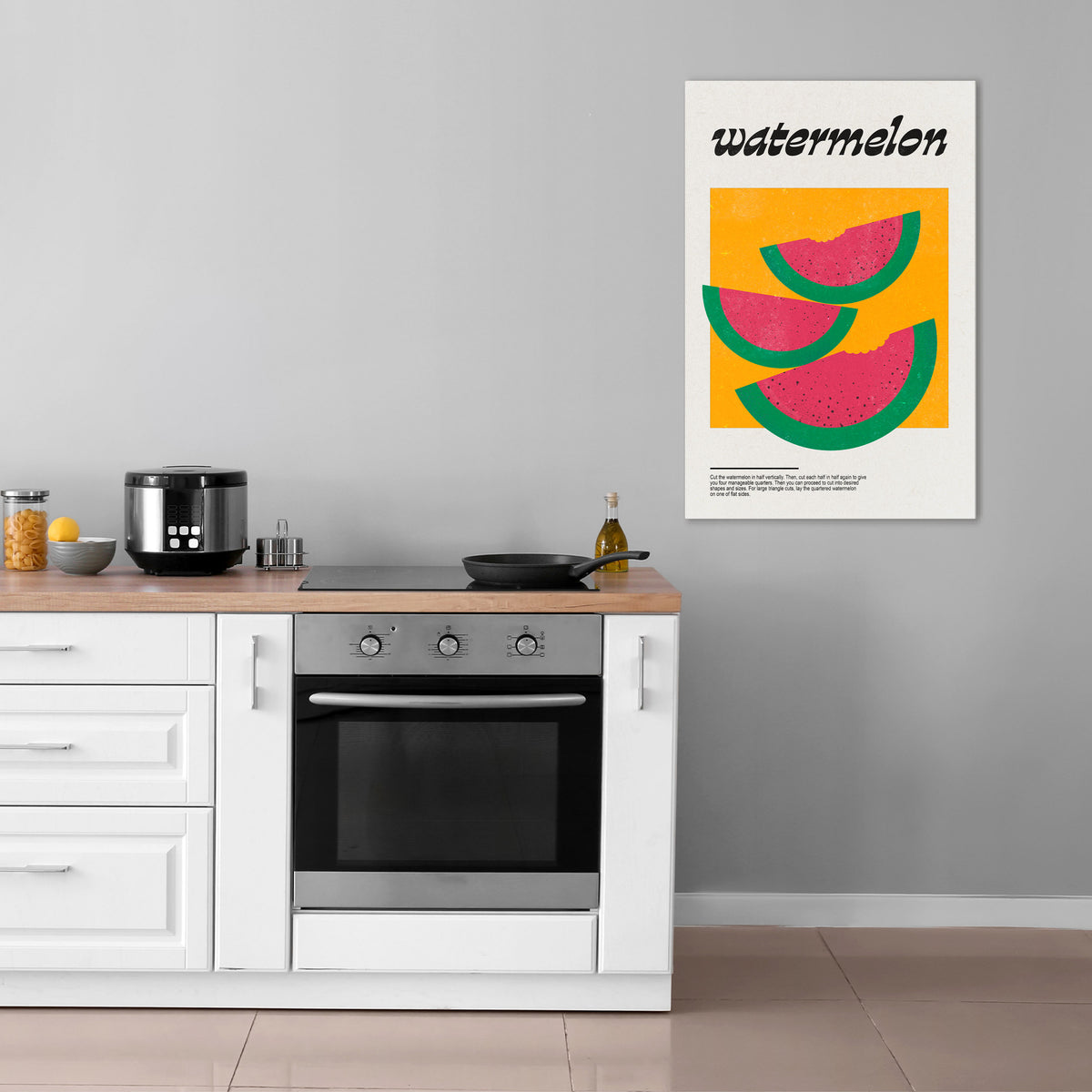 WATERMELON WHIMSY Pionowy obraz na płótnie