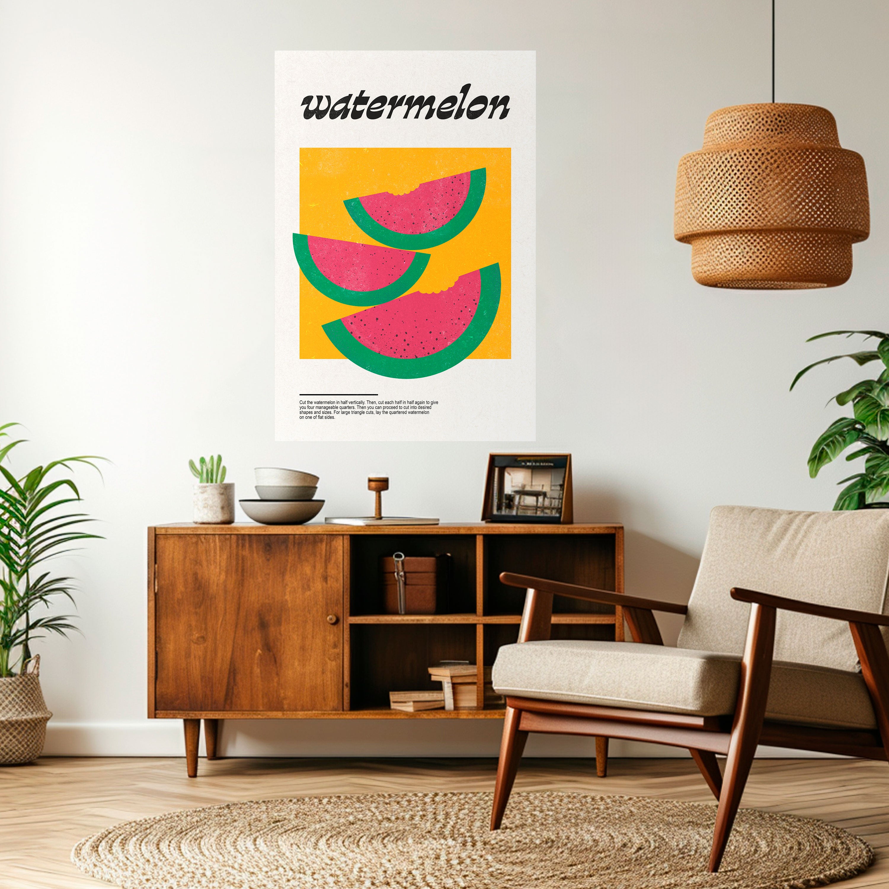 WATERMELON WHIMSY Naklejka/Plakat pionowy