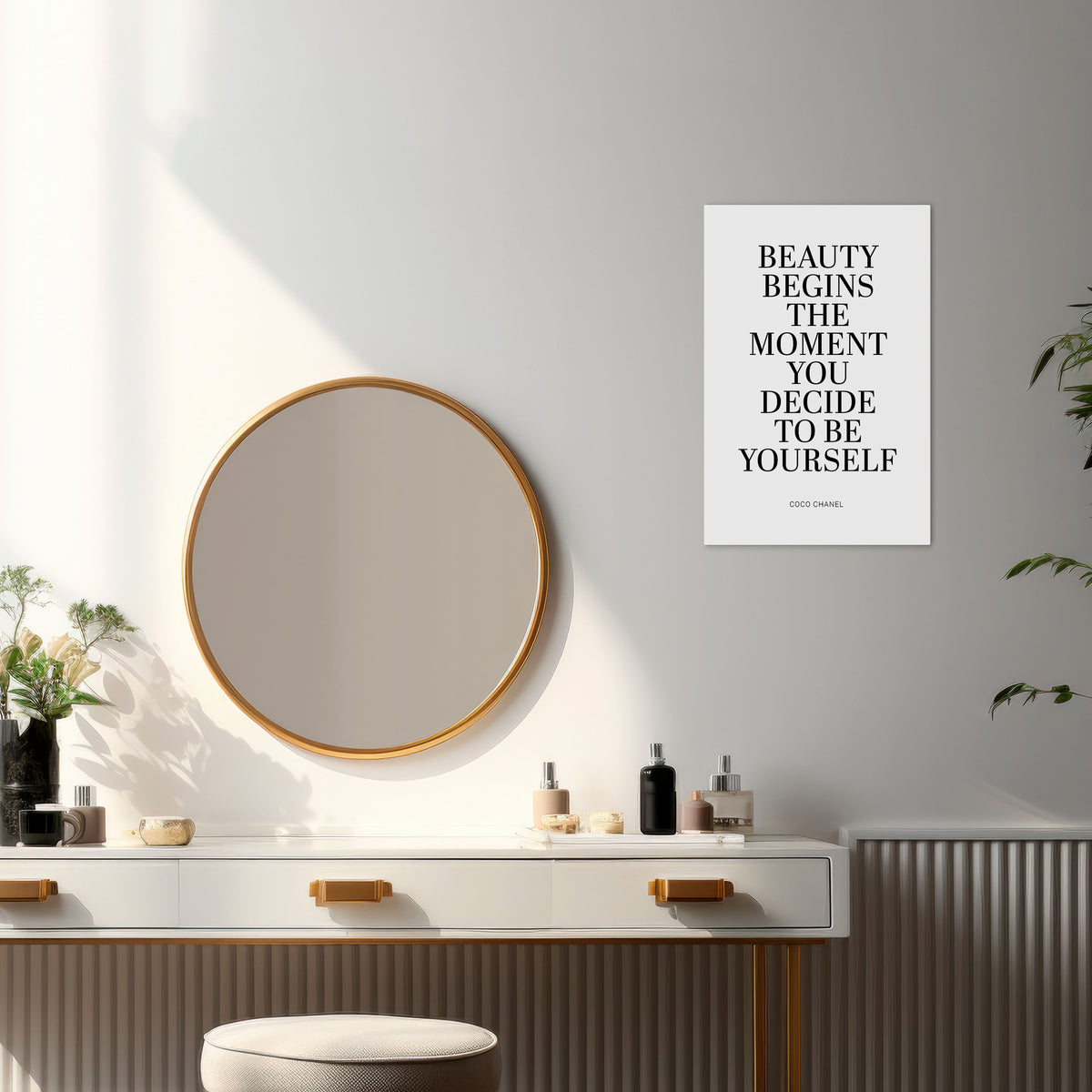 BEAUTY REDEFINED Pionowy obraz na płótnie