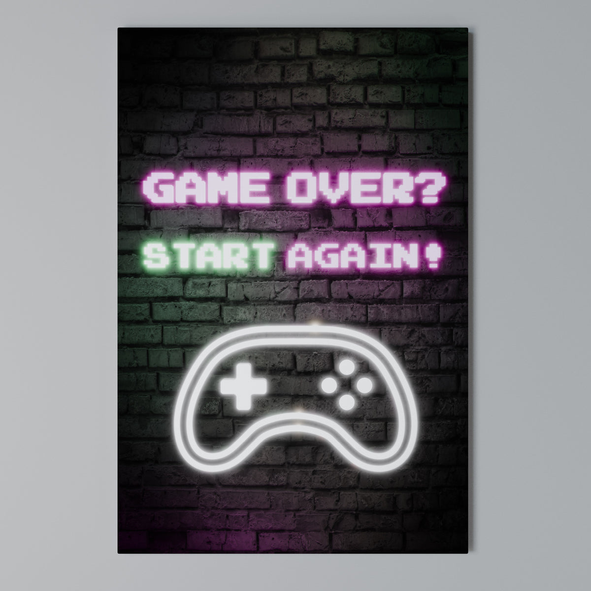 RESPAWN YOUR ADVENTURE Pionowy obraz na płótnie