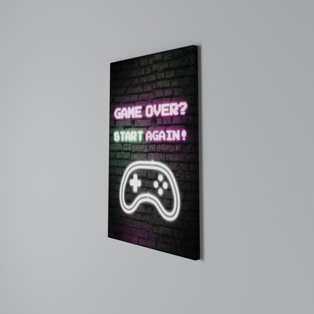 RESPAWN YOUR ADVENTURE Pionowy obraz na płótnie