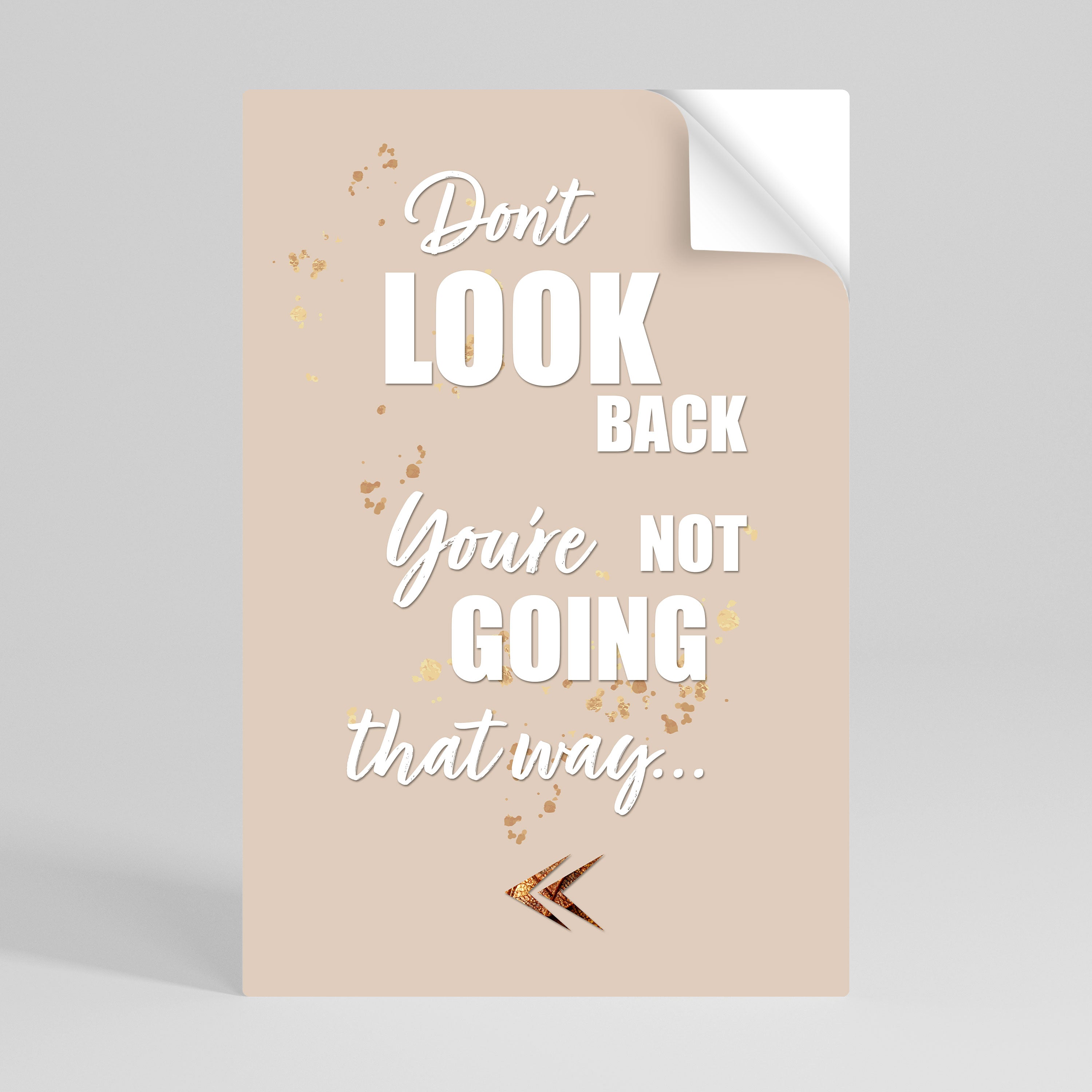 MOVE FORWARD BRAVELY Naklejka/Plakat pionowy