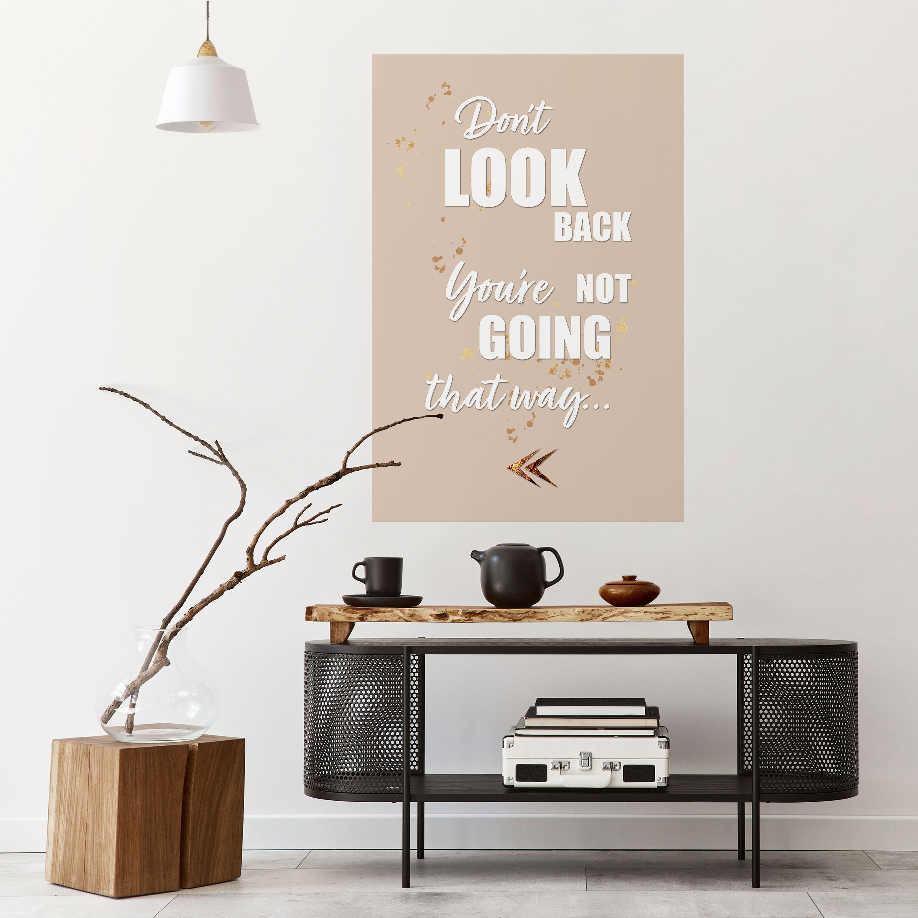 MOVE FORWARD BRAVELY Naklejka/Plakat pionowy