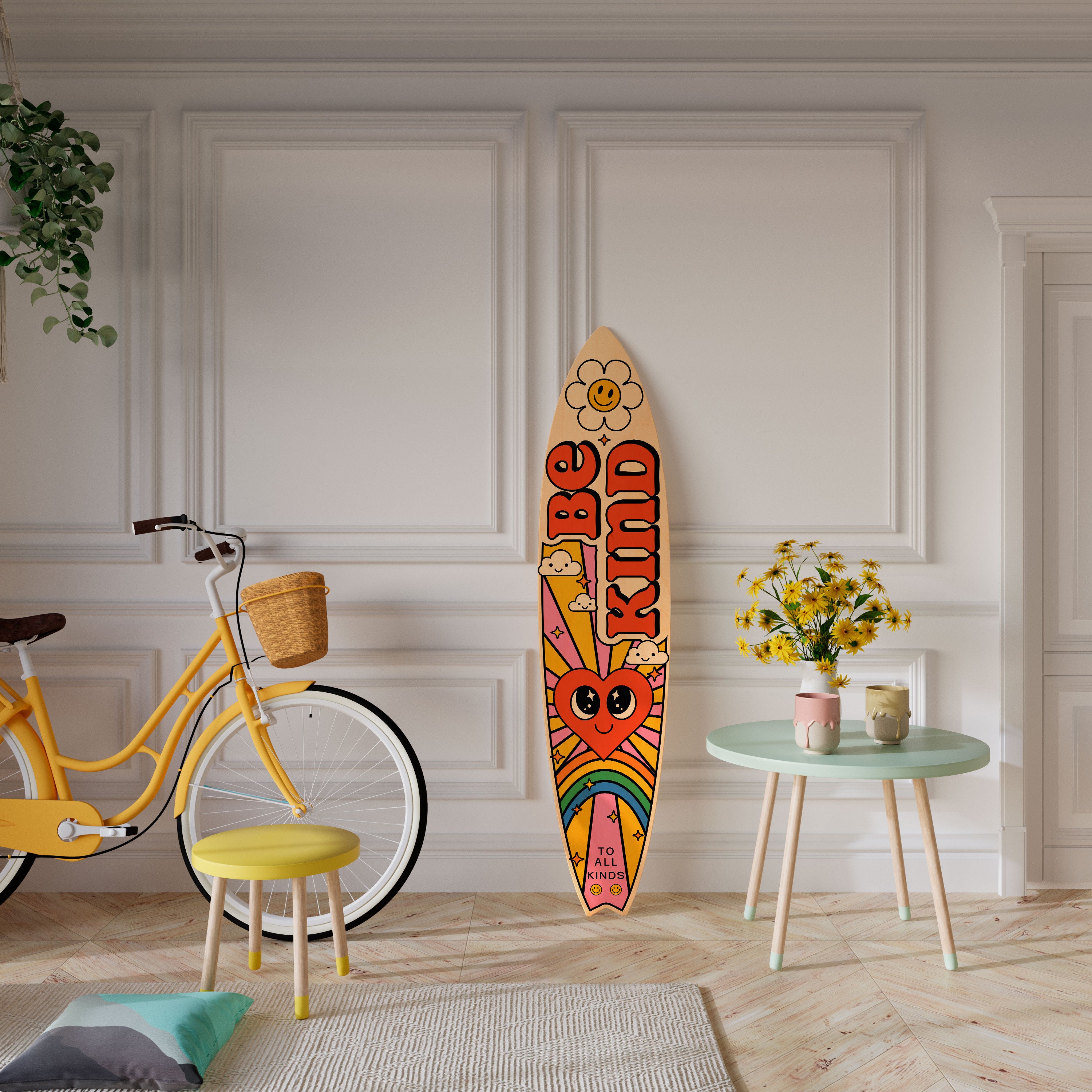 BE KIND Dekoracyjna deska surfingowa
