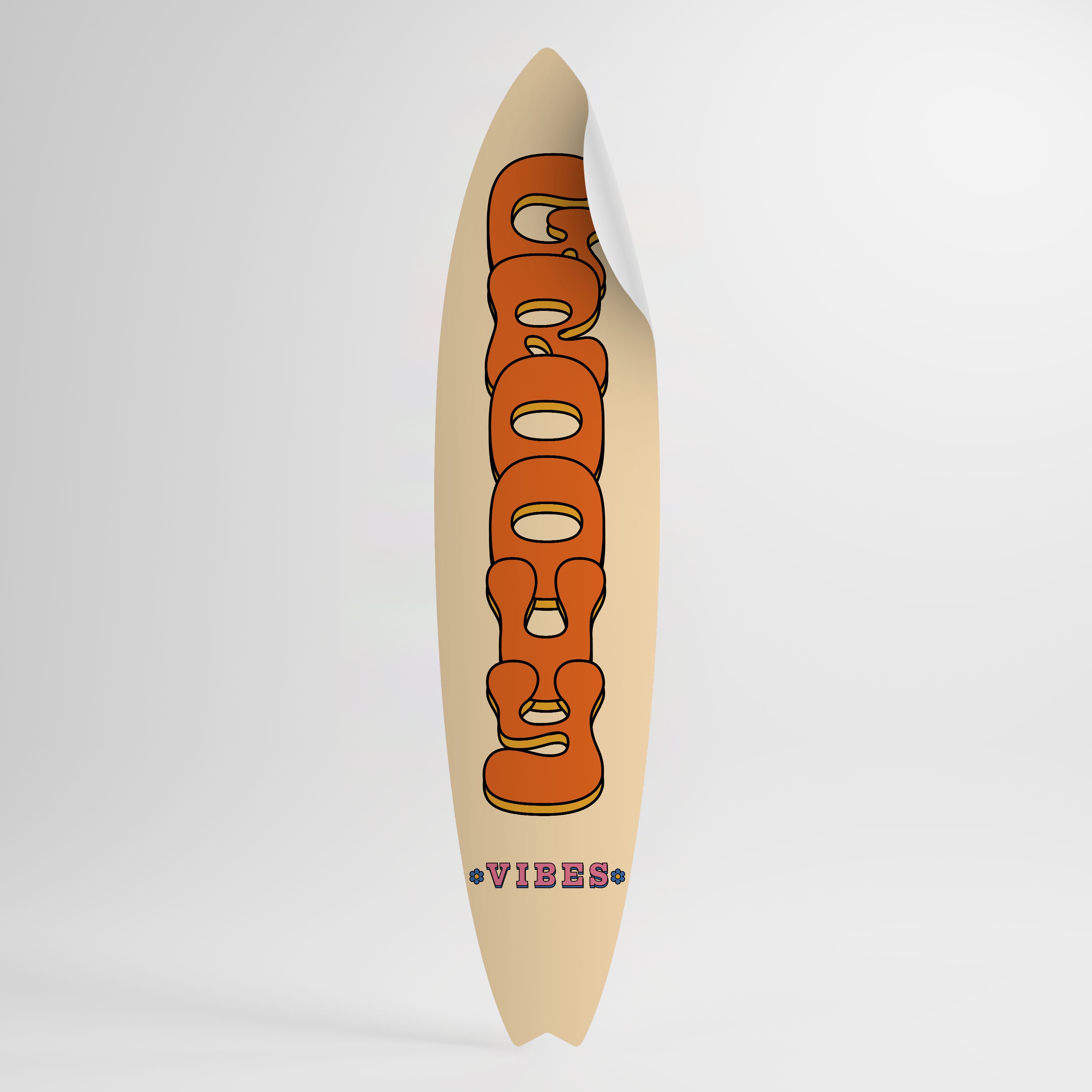 GROOVY VIBES Naklejka - deska surfingowa