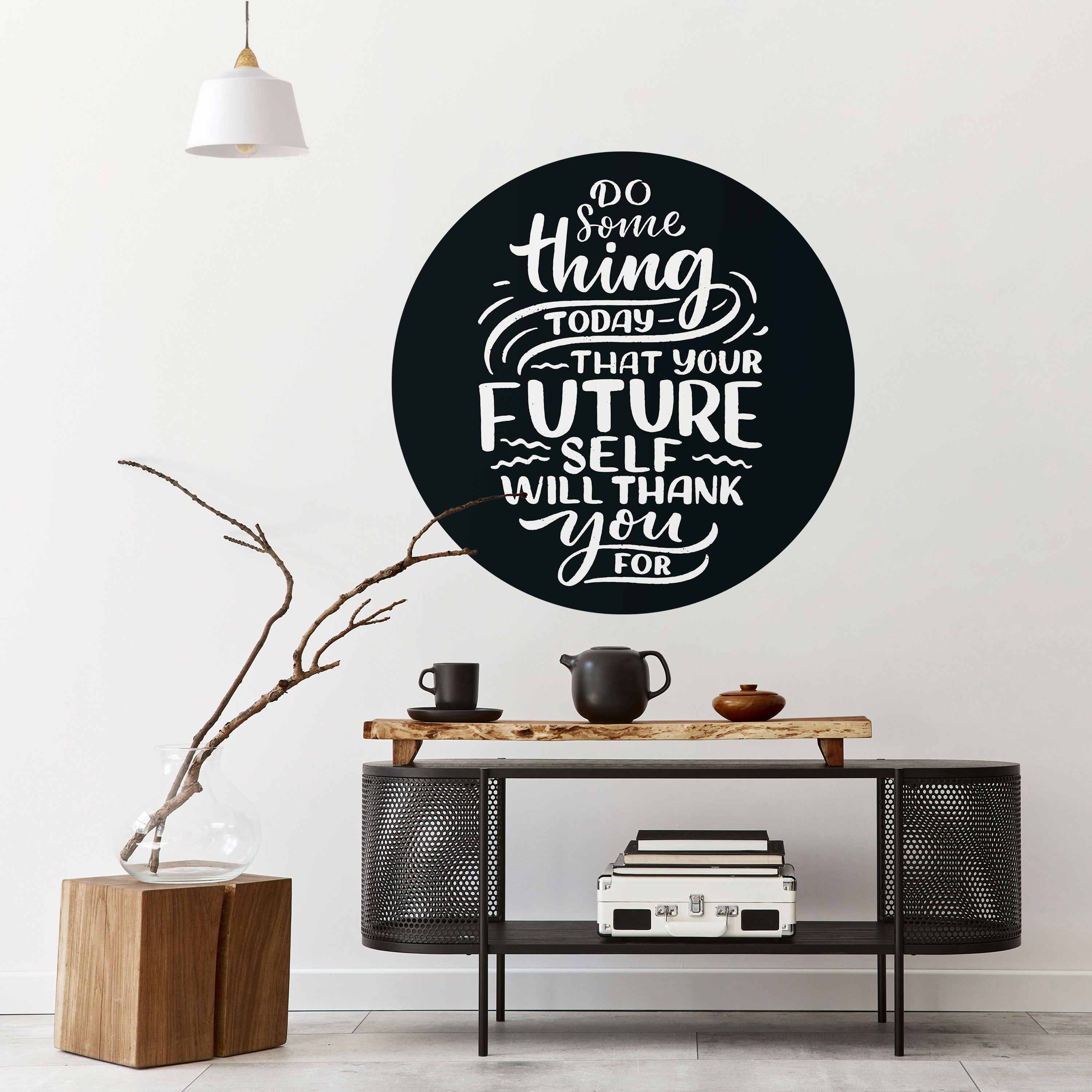 DO SOMETHING TODAY Naklejka okrągła