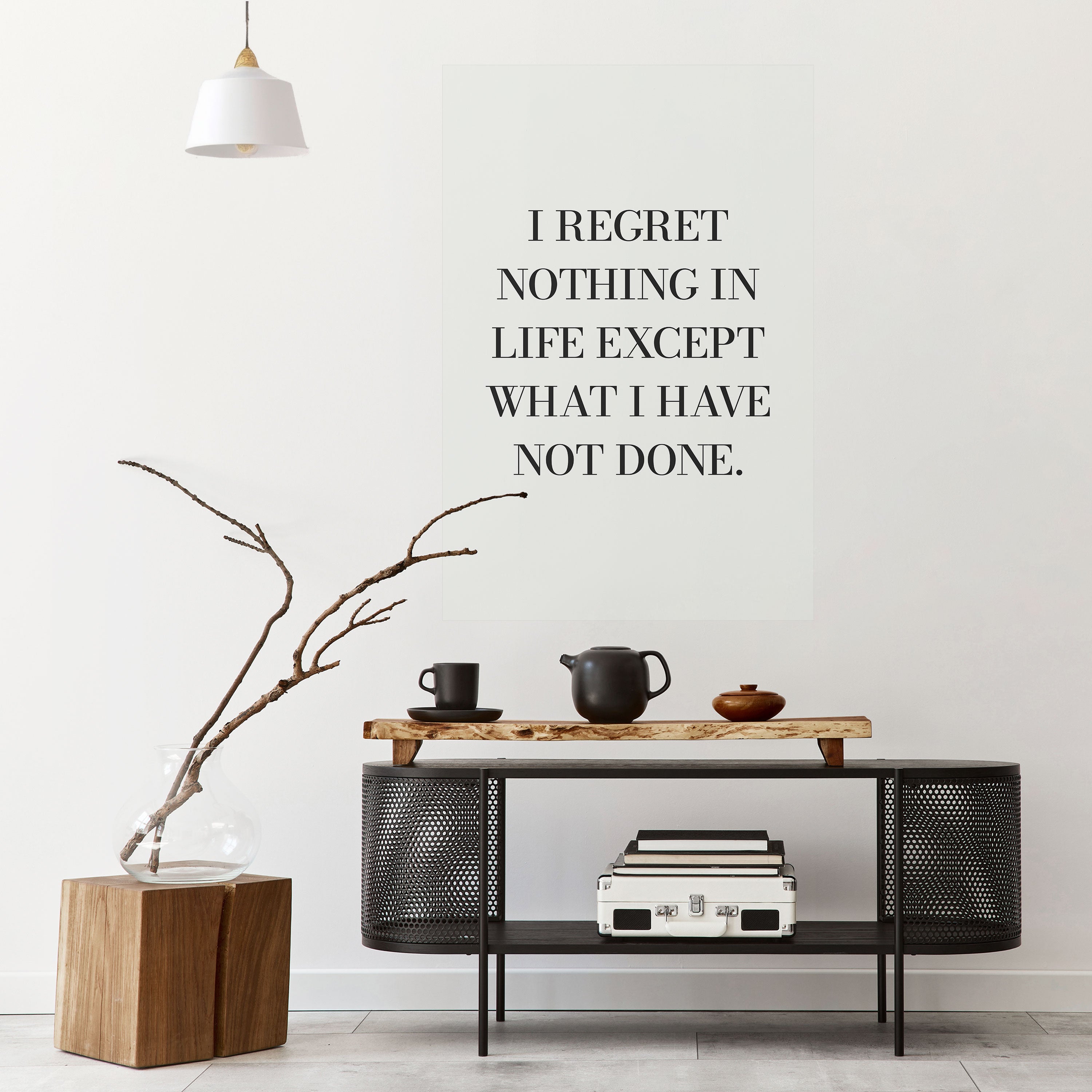 REGRET NOTHING Naklejka/Plakat pionowy