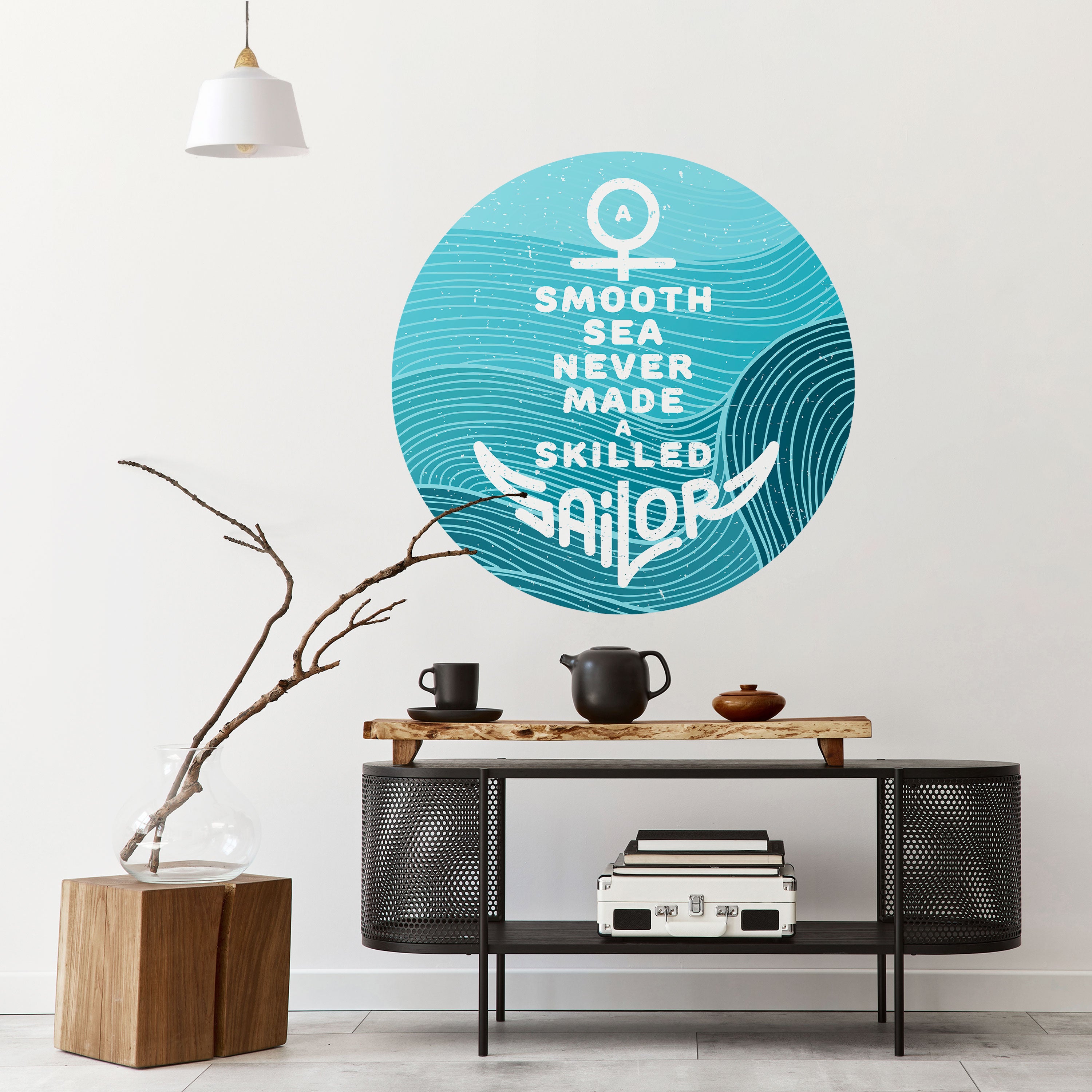 SKILLED SAILOR Naklejka okrągła