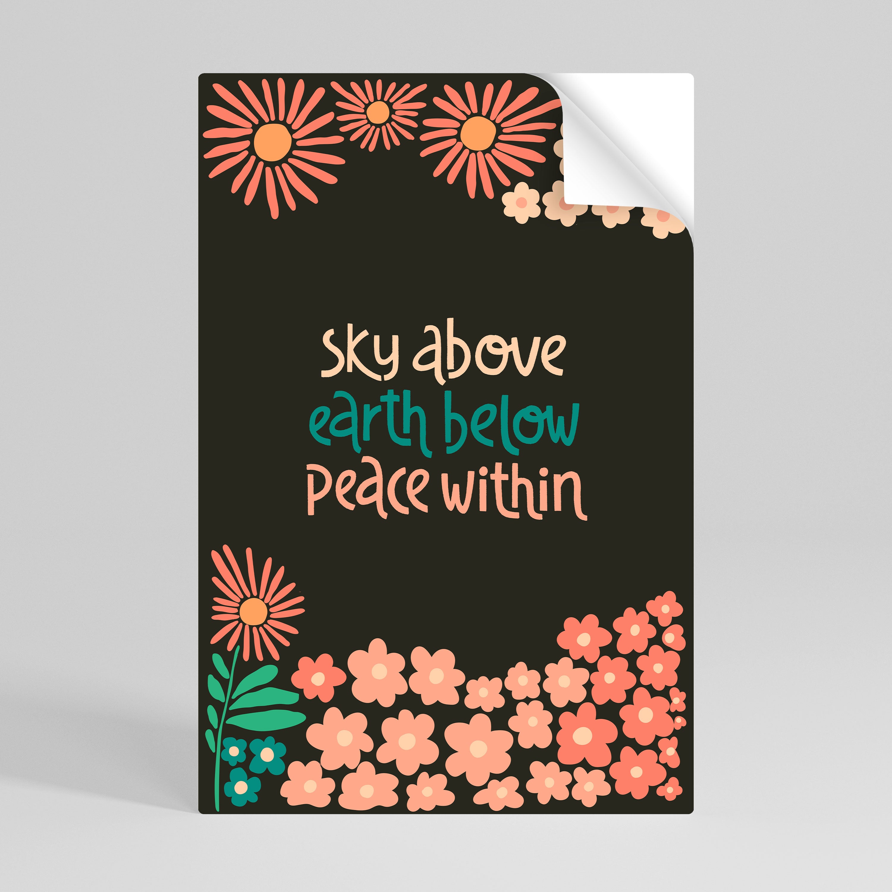 PEACE WITHIN Naklejka/Plakat pionowy