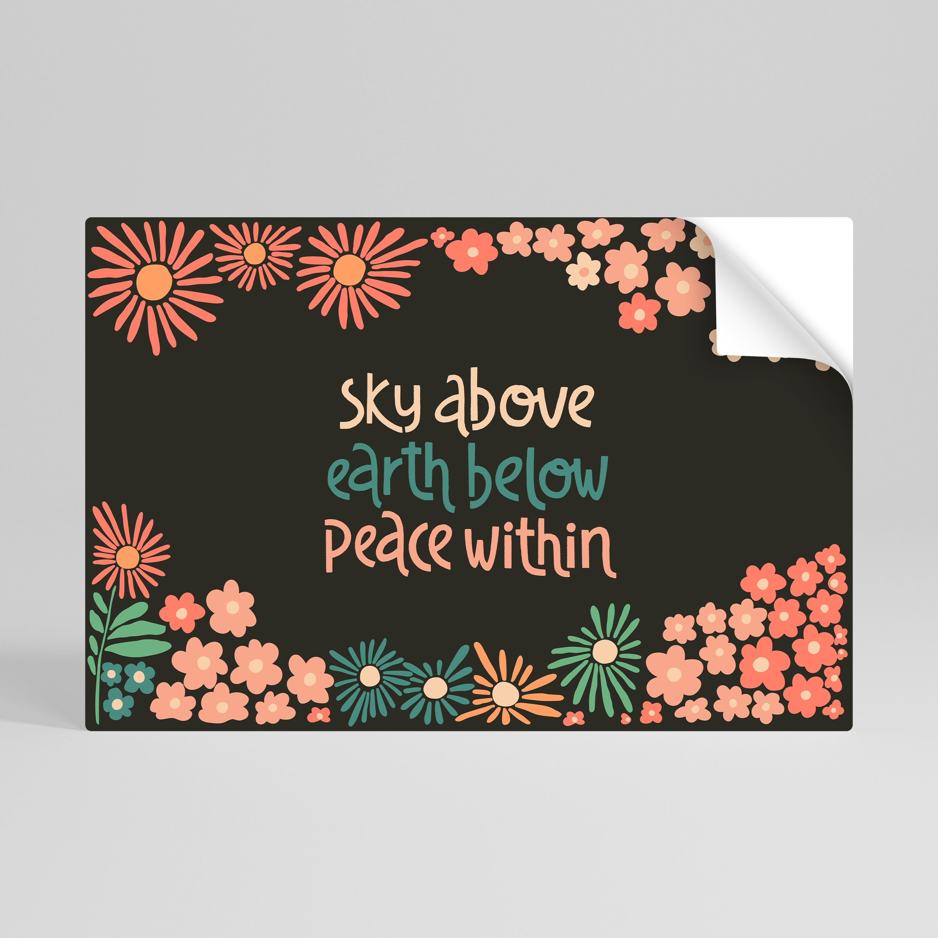 PEACE WITHIN Naklejka/Plakat poziomy