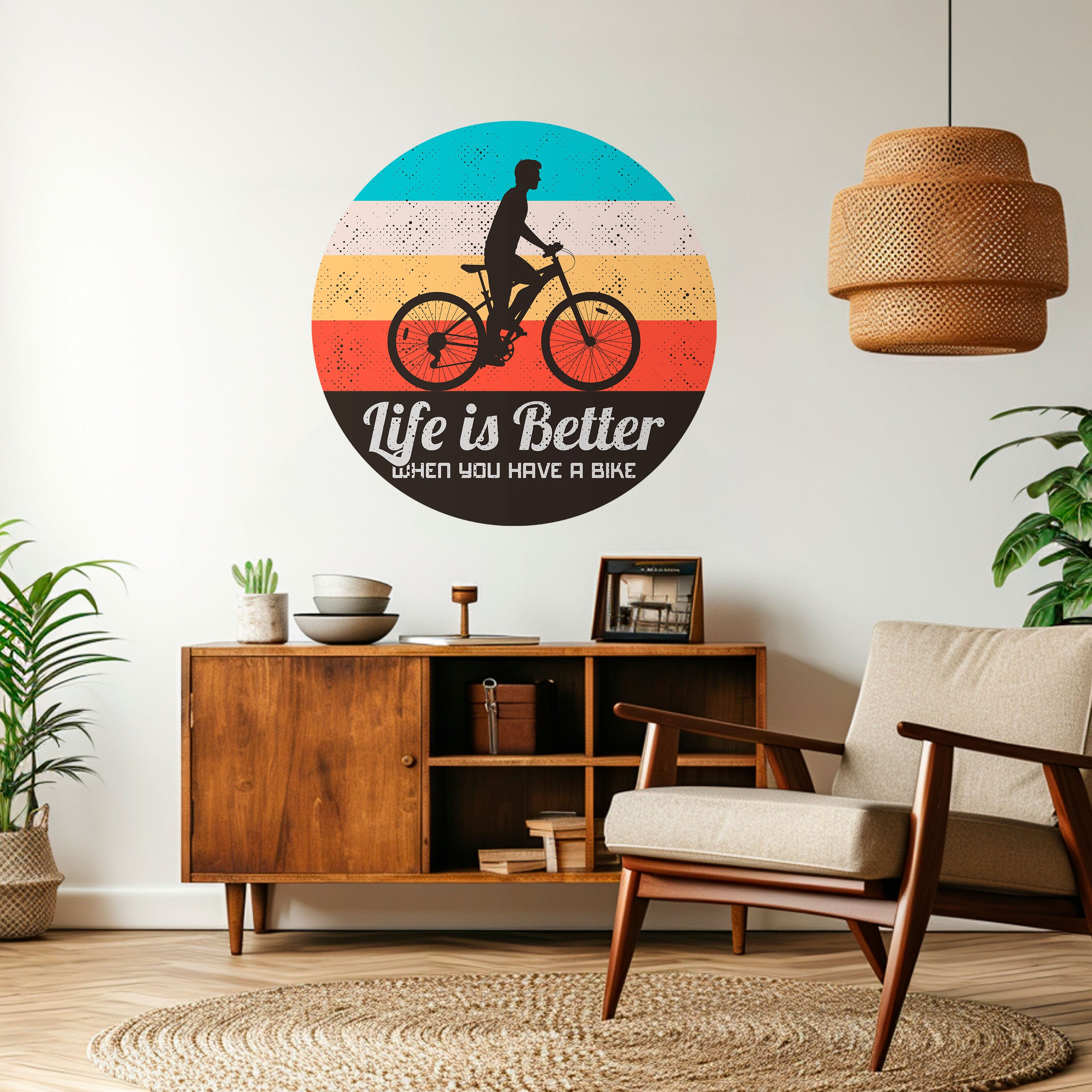 BETTER LIFE Naklejka okrągła