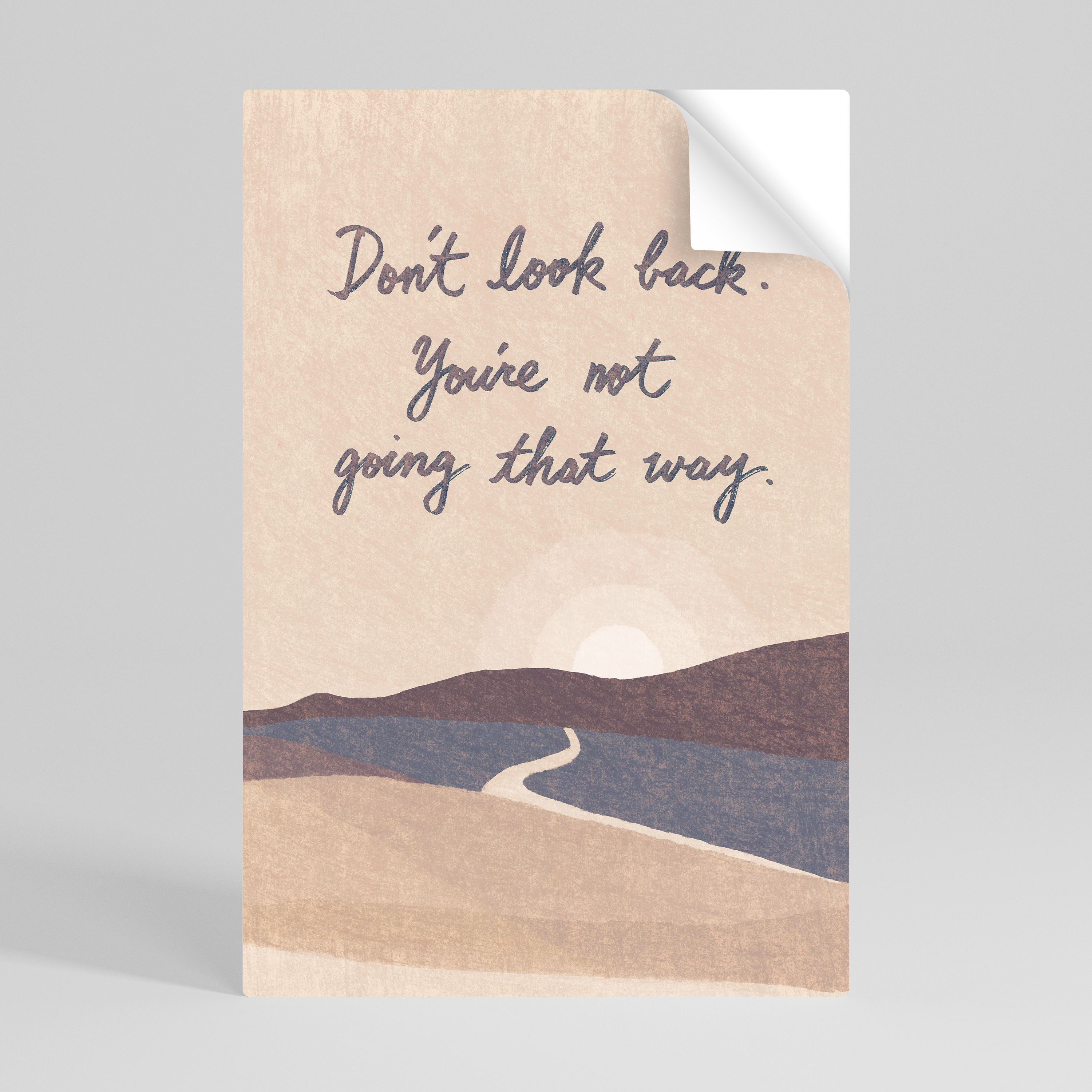 DON'T LOOK BACK Naklejka/Plakat pionowy