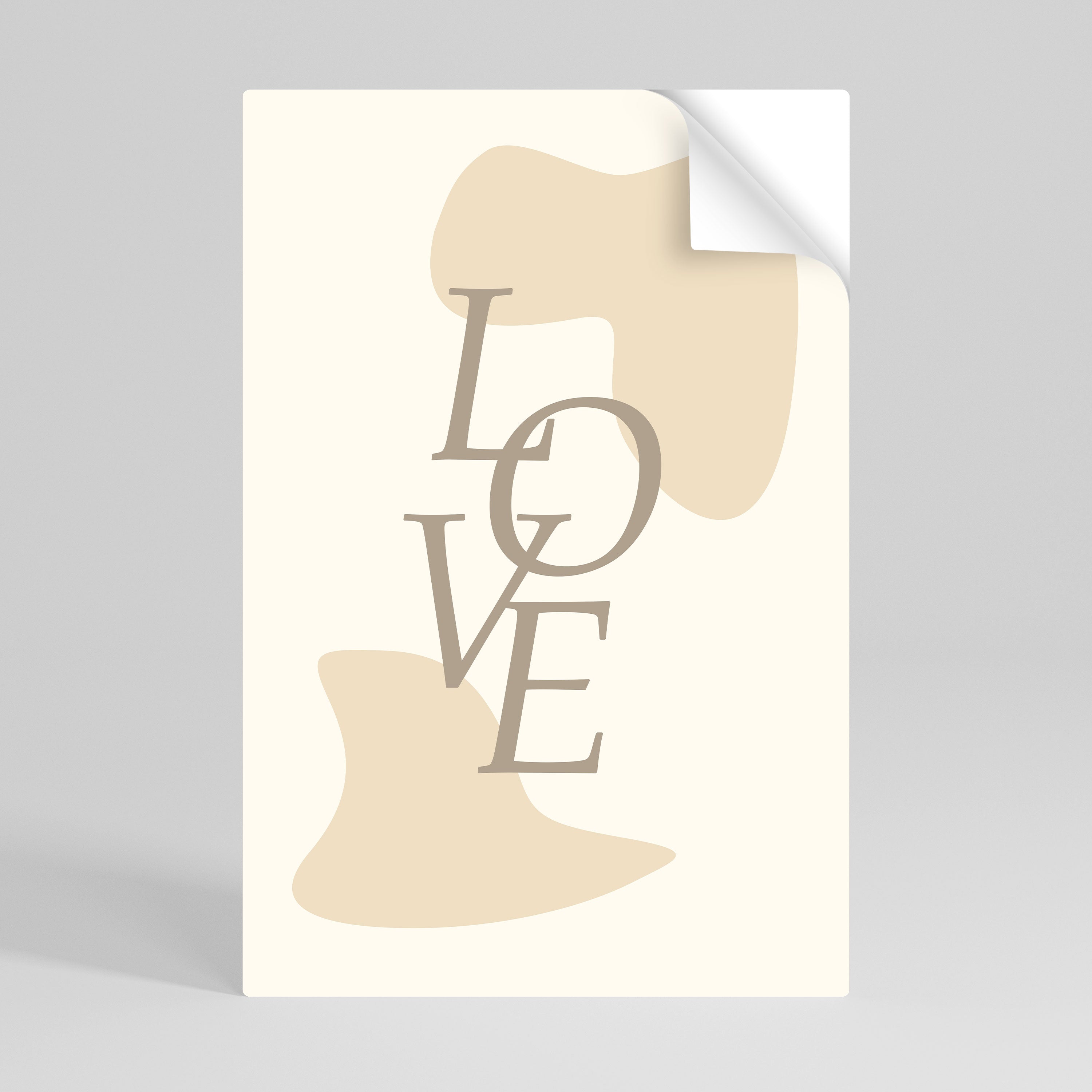 LOVE IN FORM Naklejka/Plakat pionowy