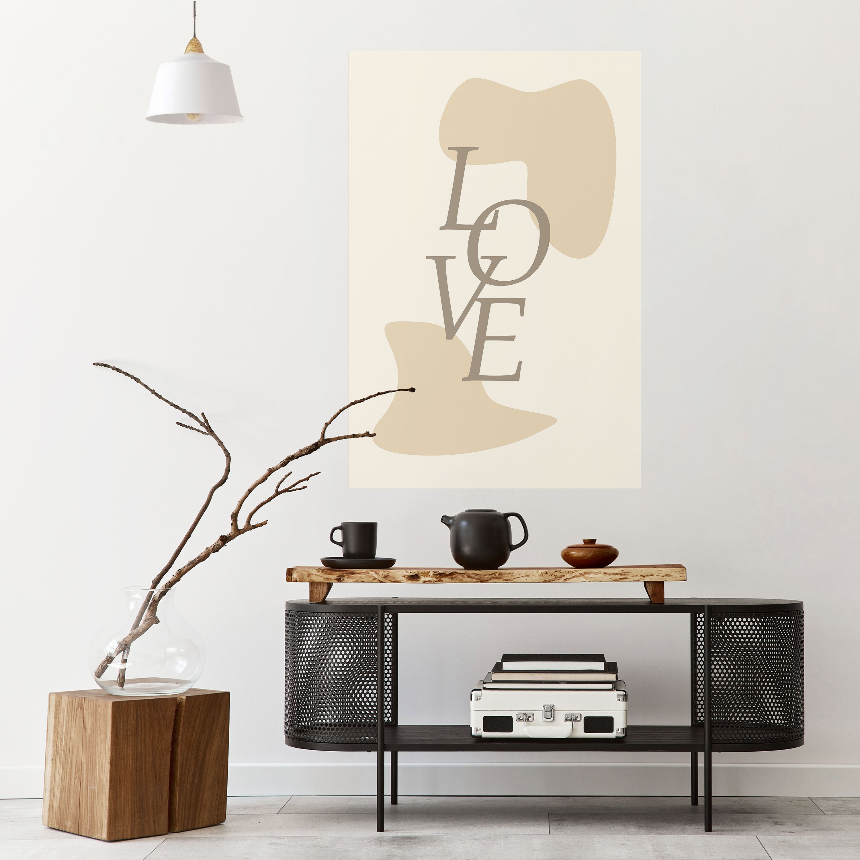 LOVE IN FORM Naklejka/Plakat pionowy
