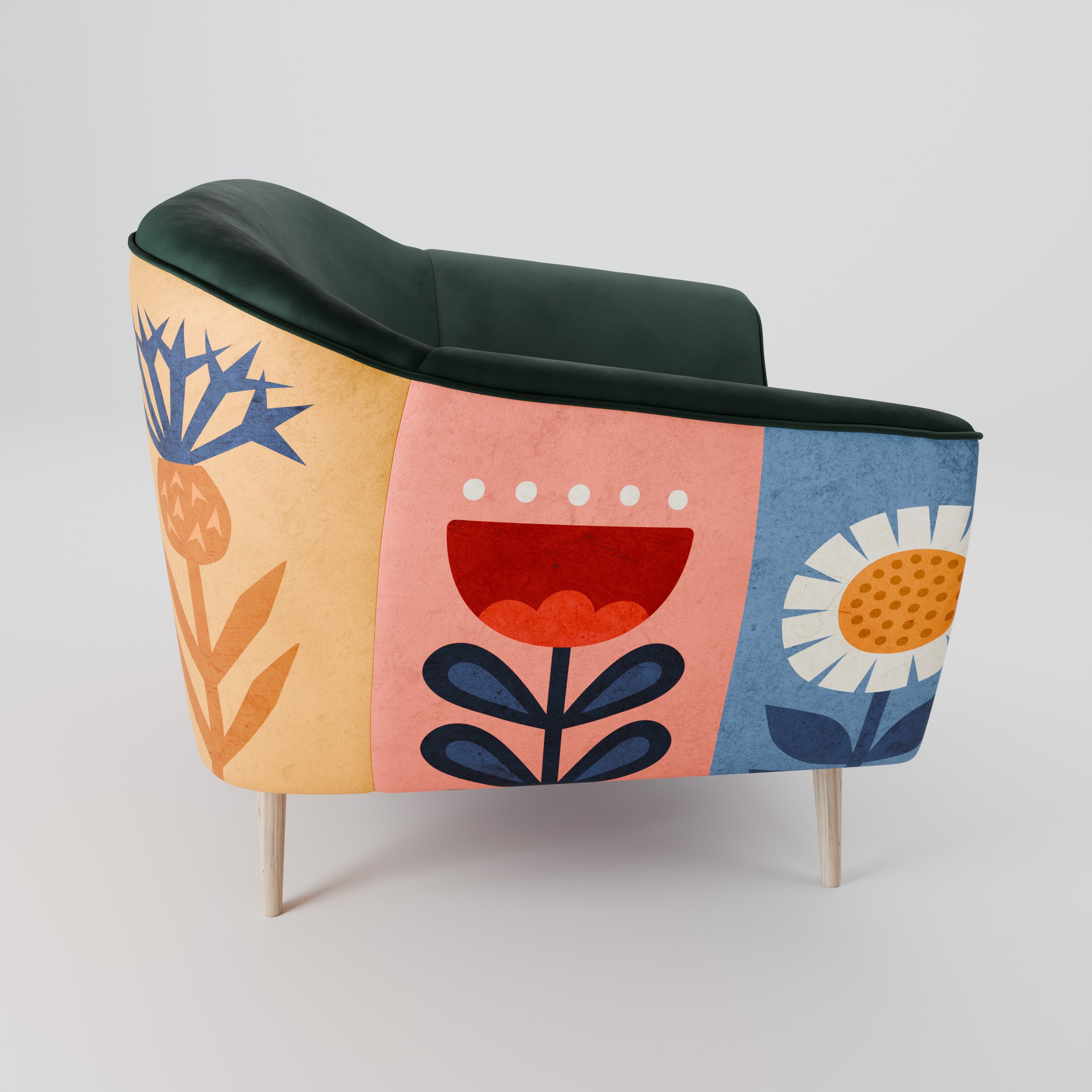 SCANDIC FLOWERET Fotel AURORA