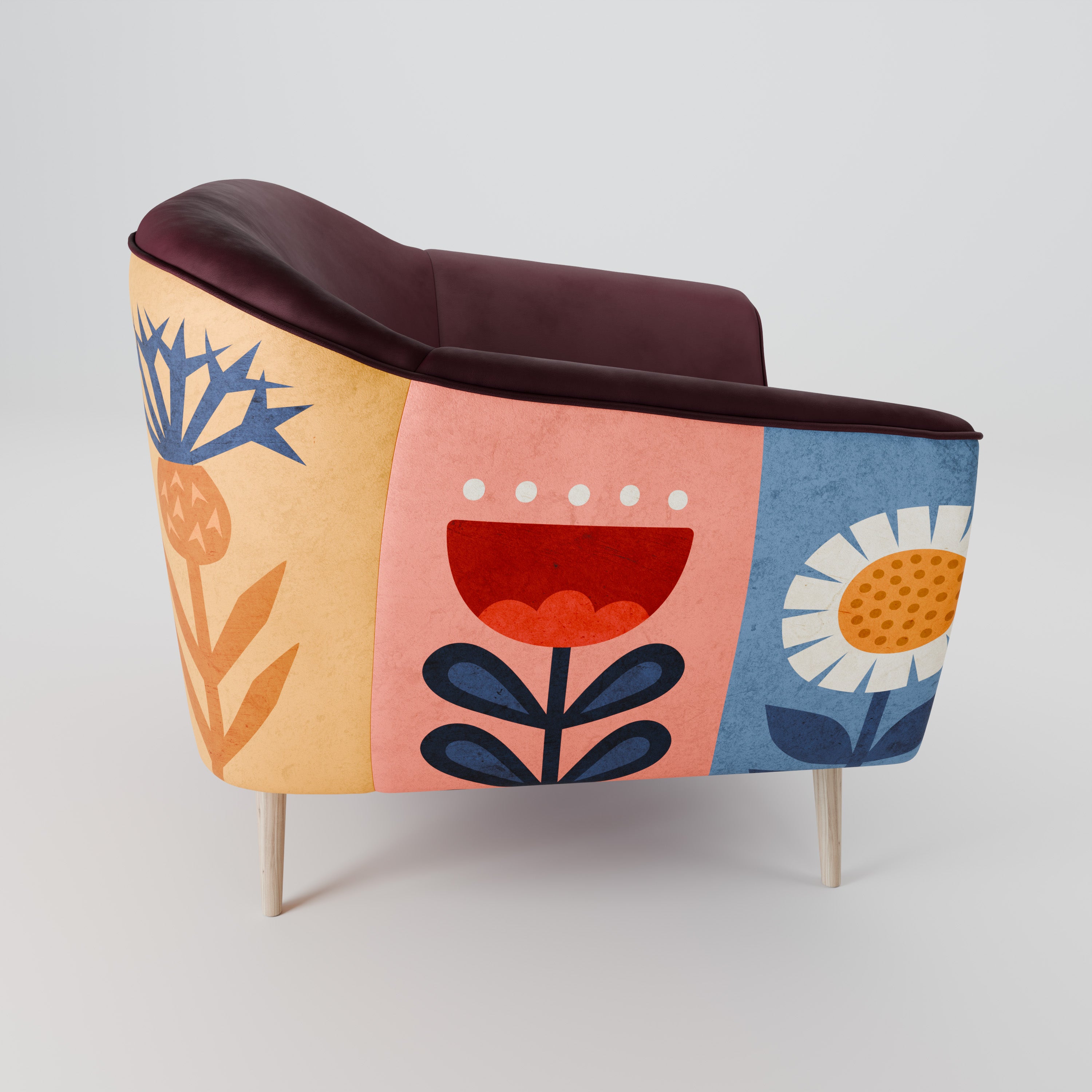 SCANDIC FLOWERET Fotel AURORA