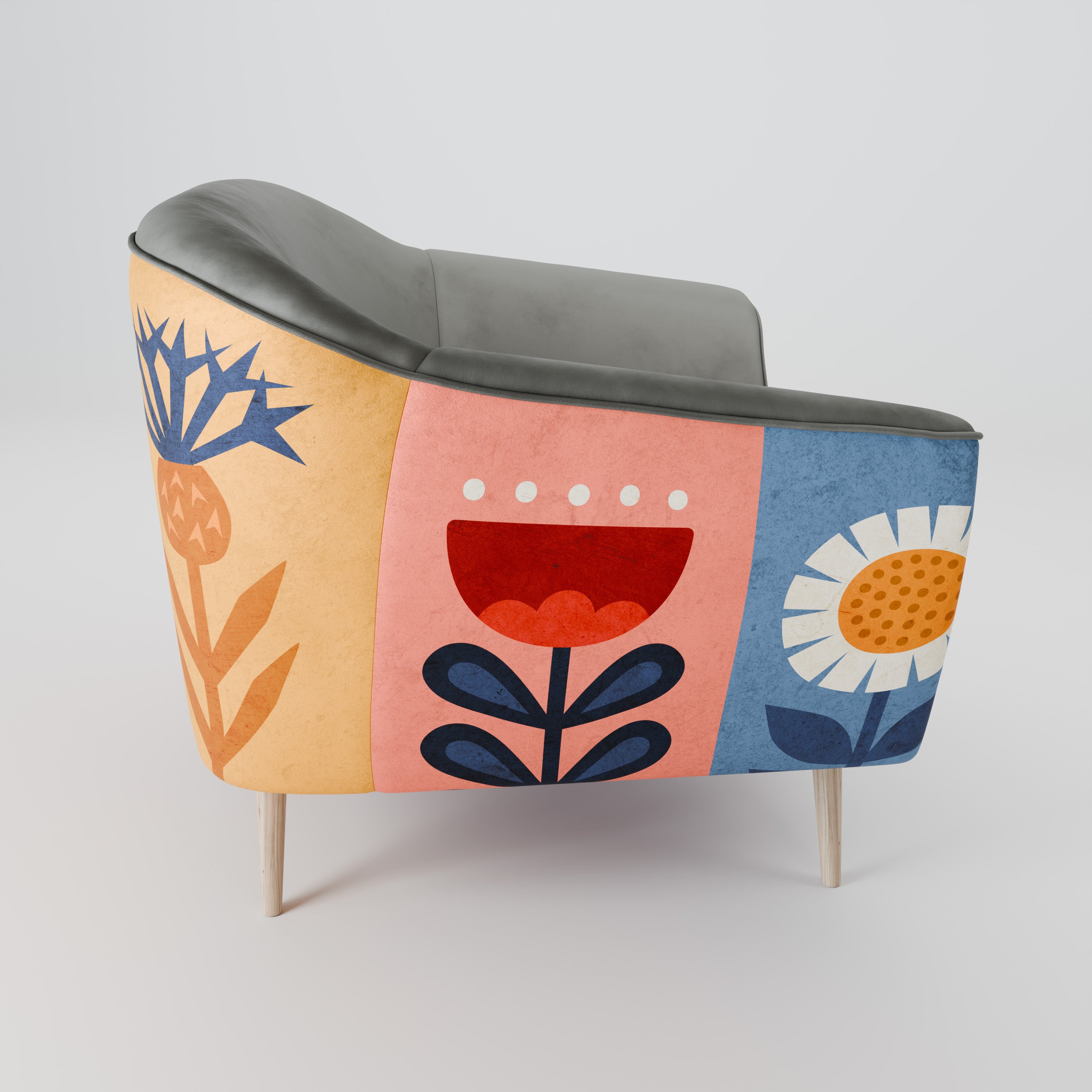 SCANDIC FLOWERET Fotel AURORA