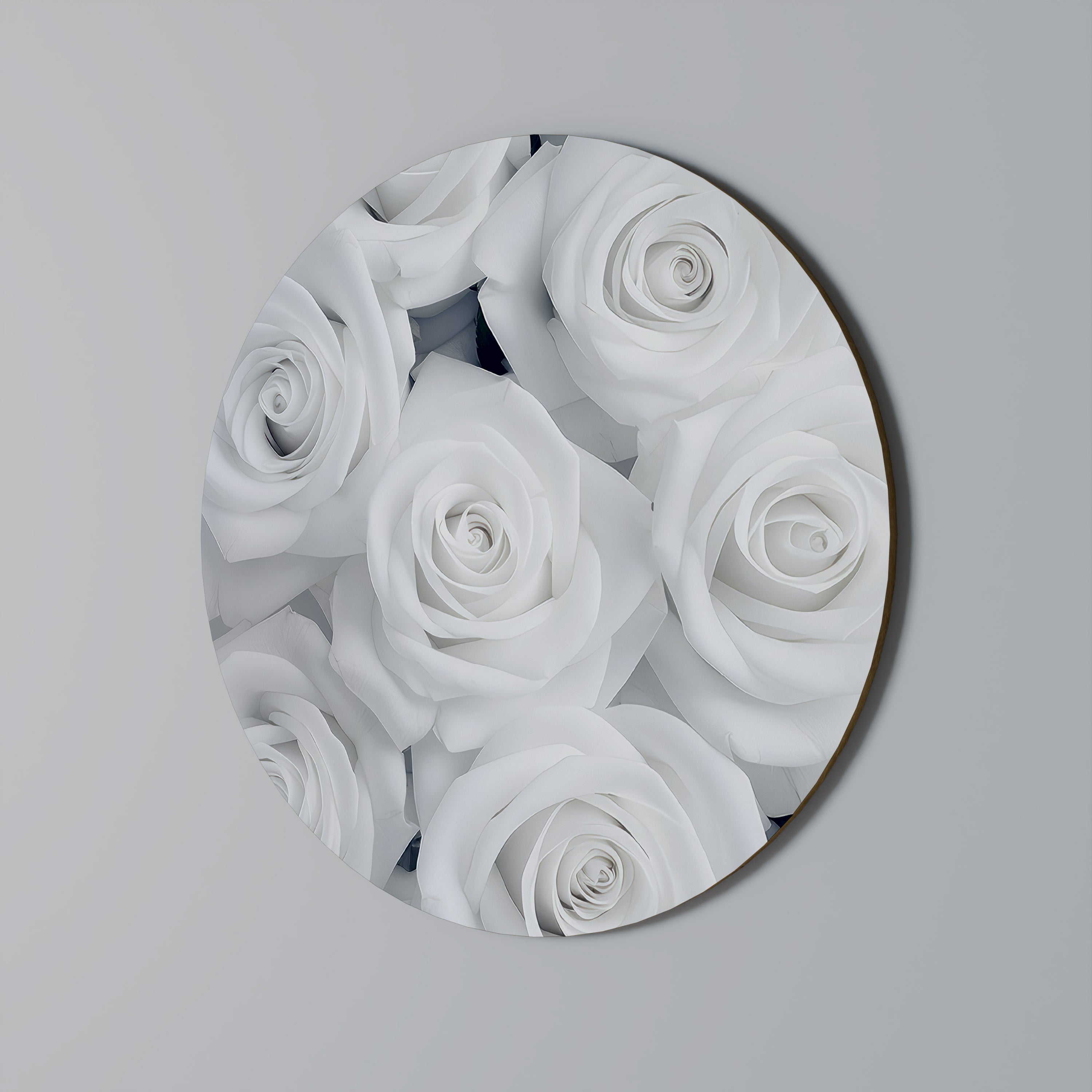 ELEGANCE IN WHITE Obraz okrągły